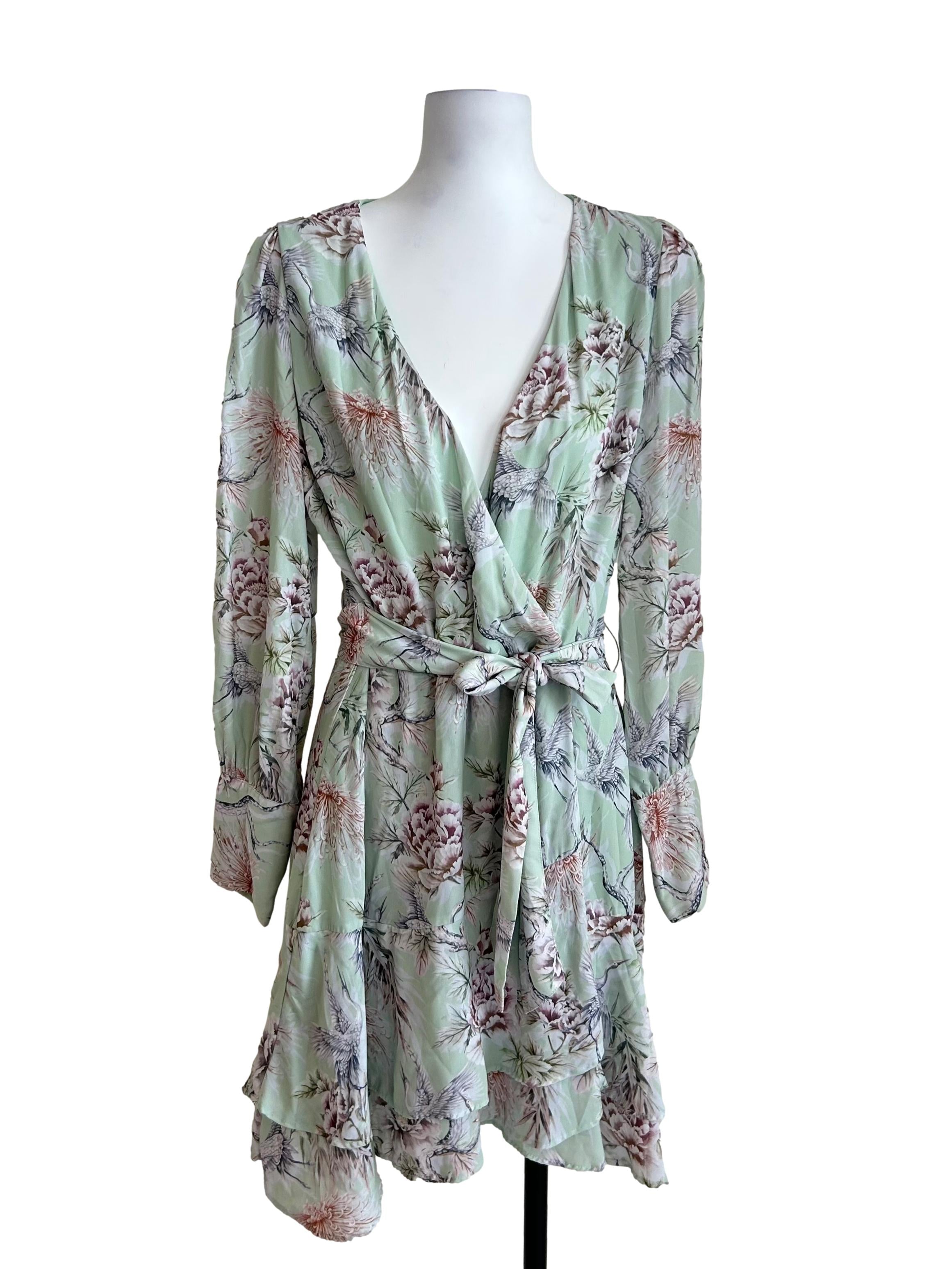 Mint Green Long Sleeve Dress