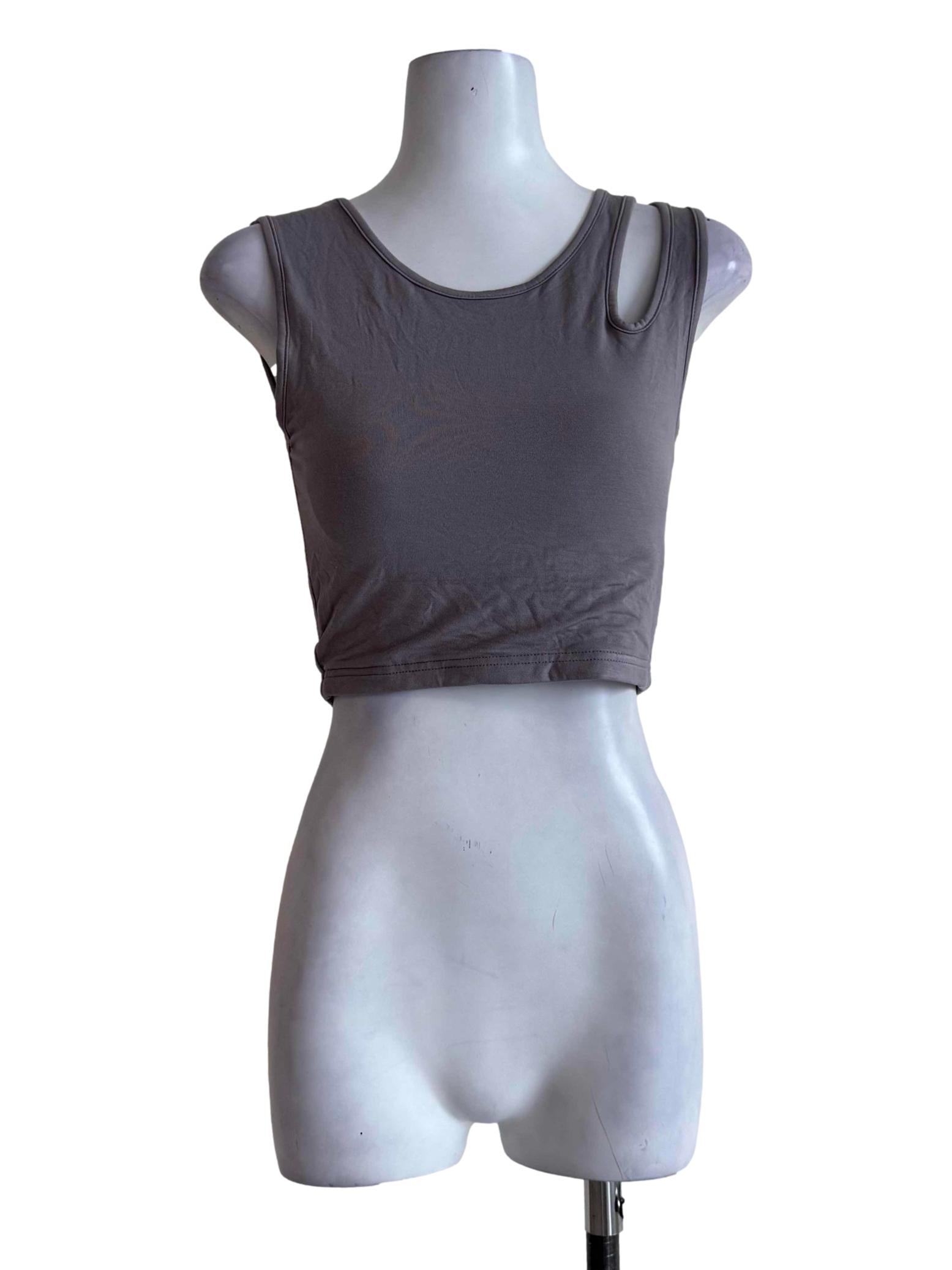 Cement Grey Crop Top