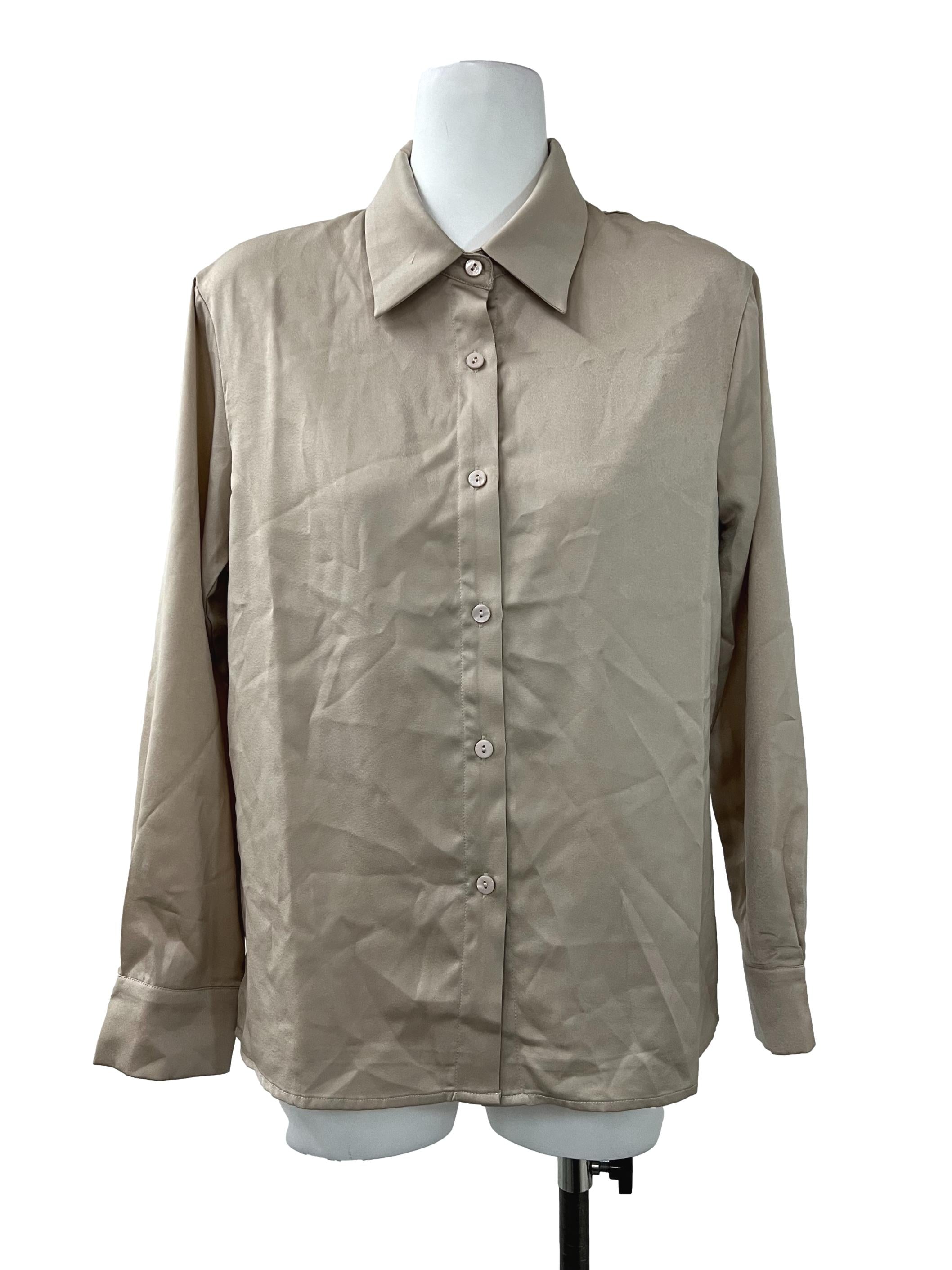 Champagne Button Down Shirt