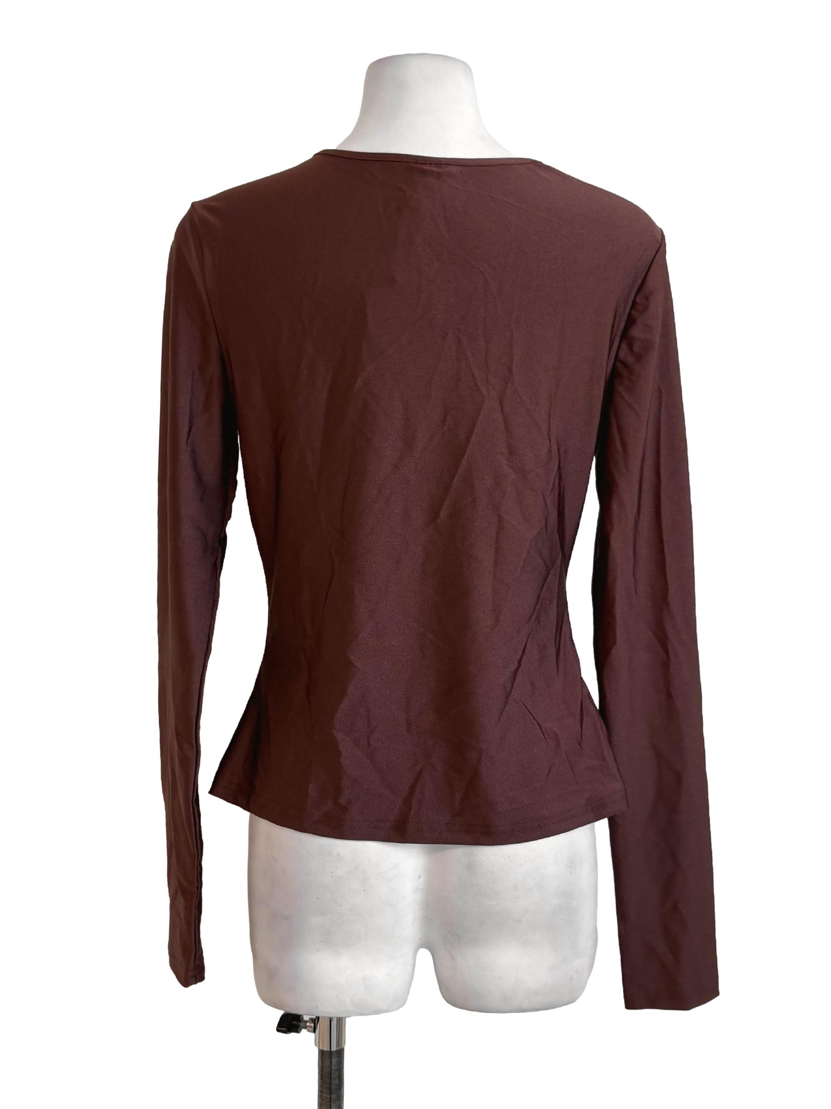 Hickory Brown Silver Ring Top