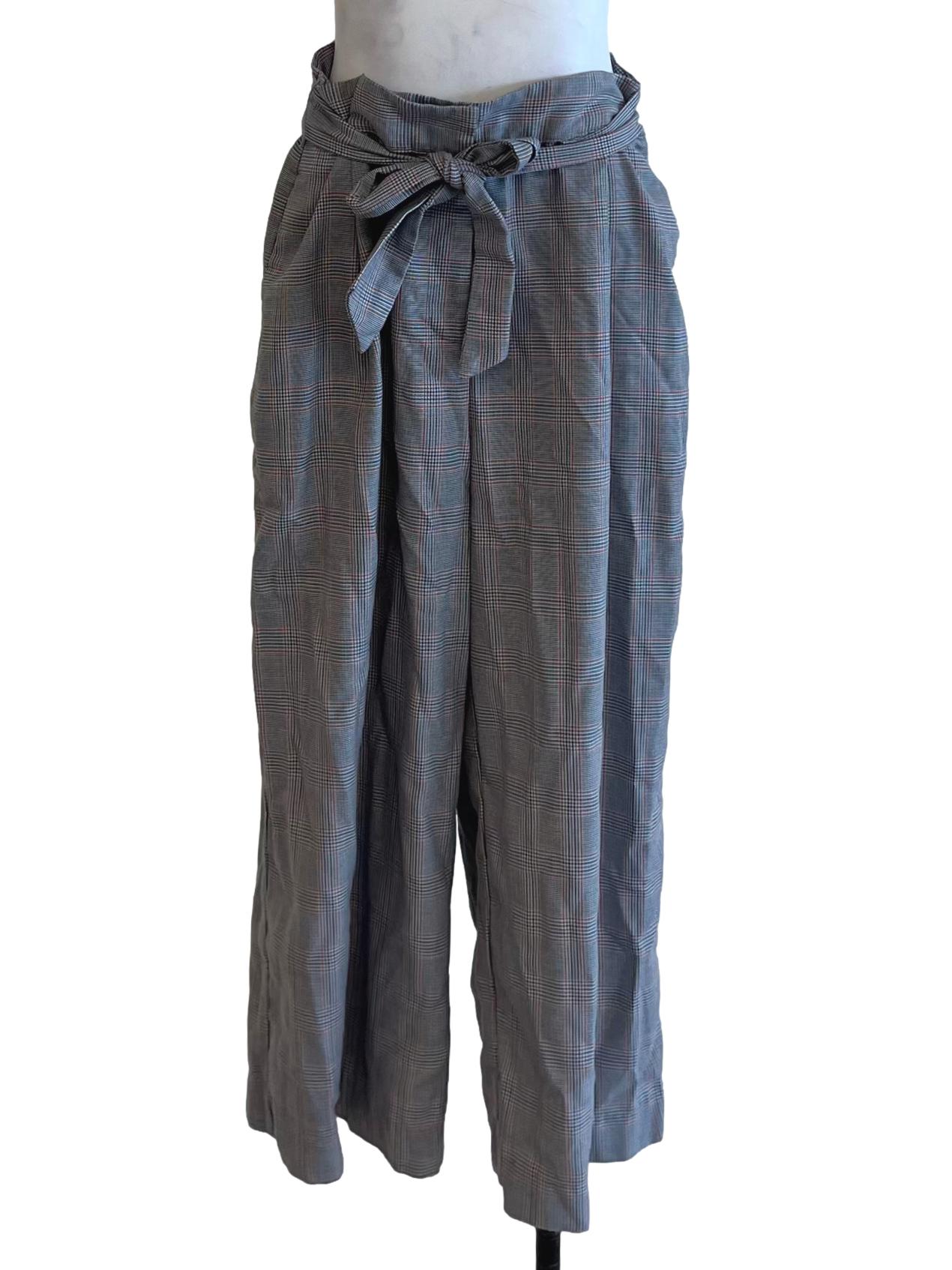 Grey Glen Check Formal Pants
