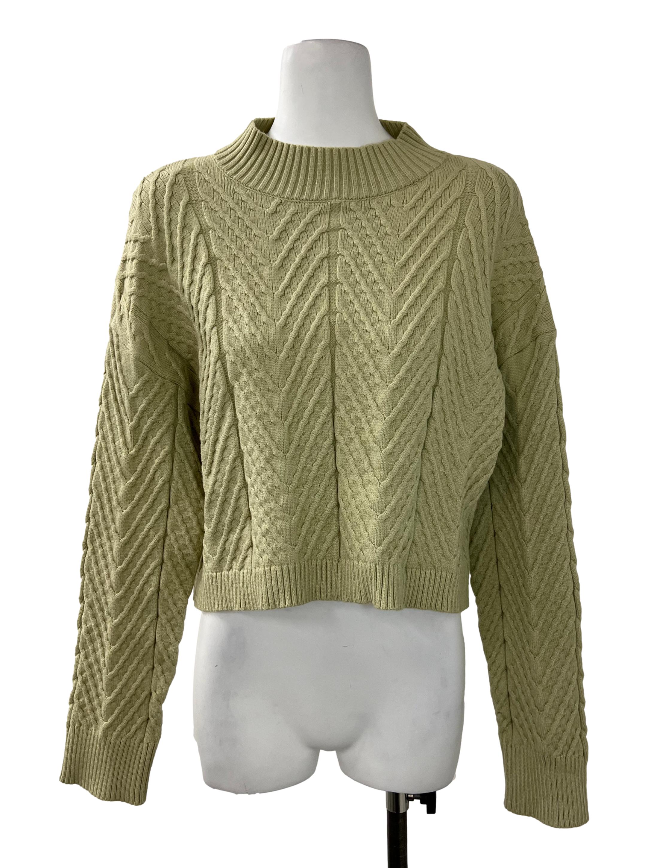 Sage Green Knitted Sweater