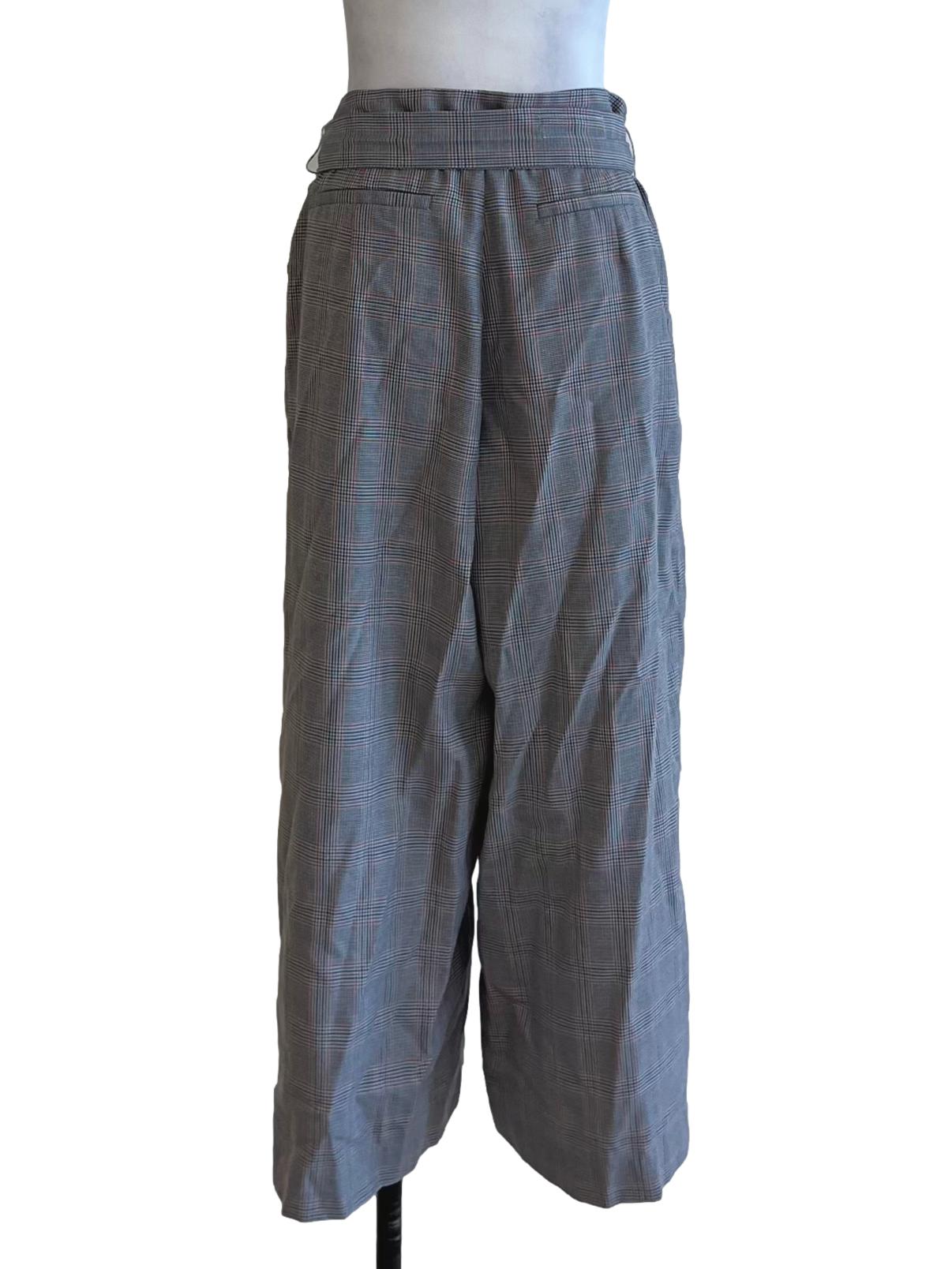 Grey Glen Check Formal Pants