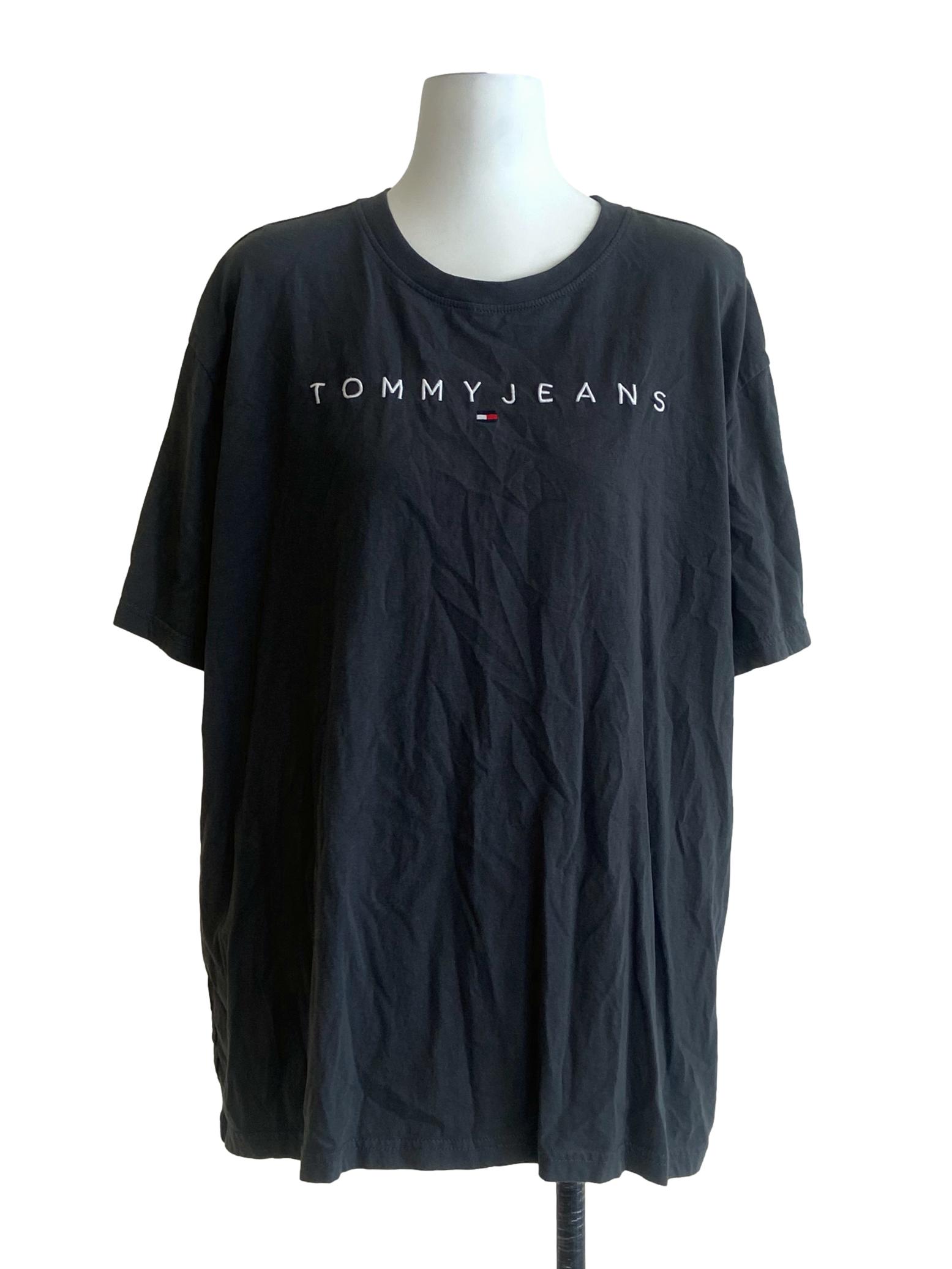 Lead Grey Tommy Jeans Logo T-Shirt