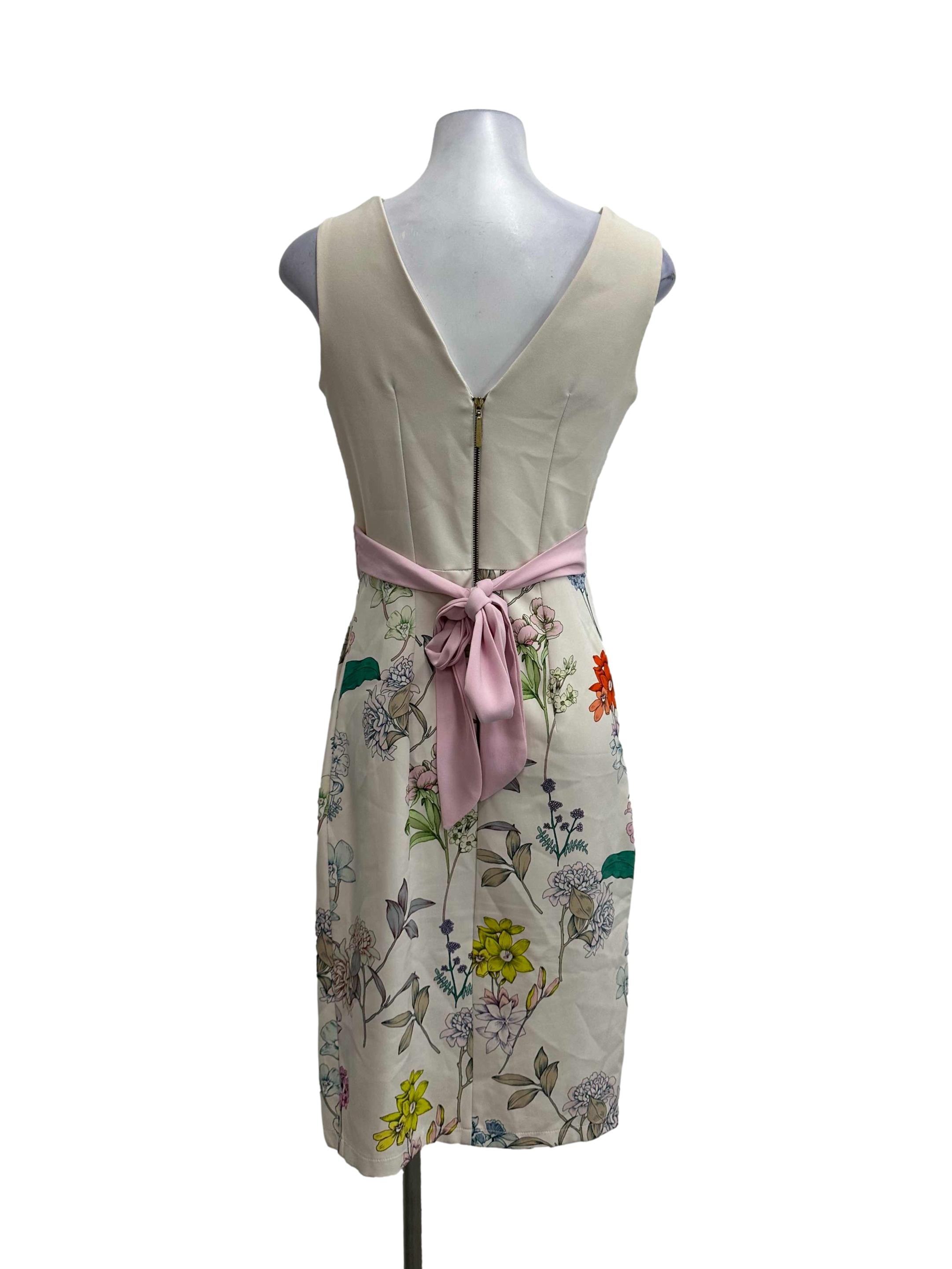 Peach Floral Printed Dress