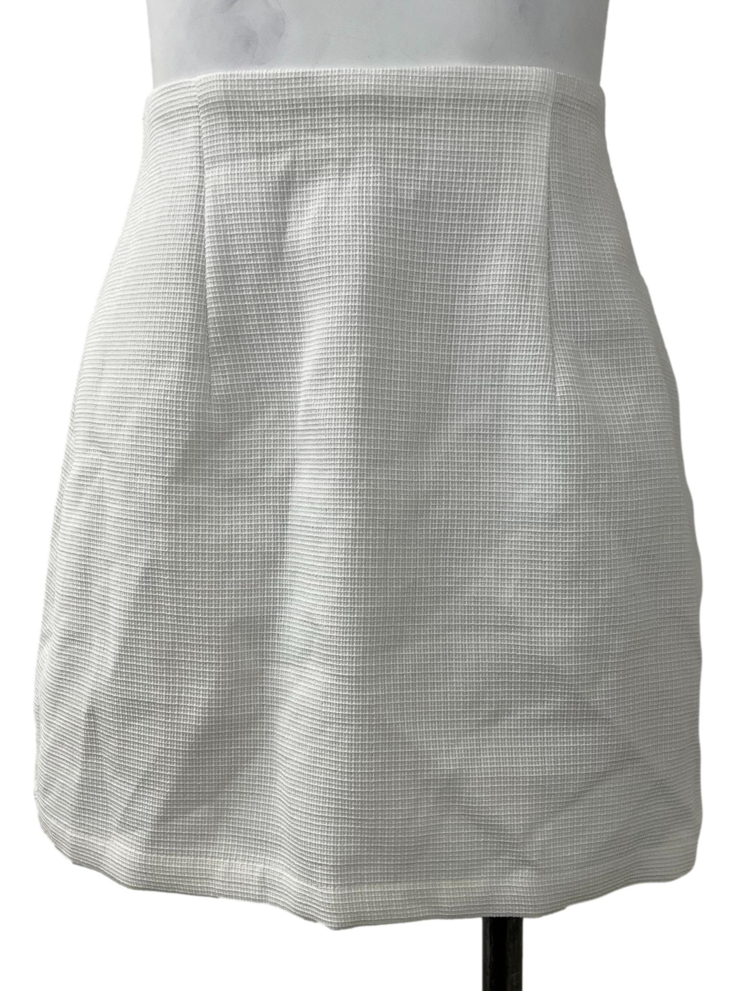 White Tweed Mini Skort