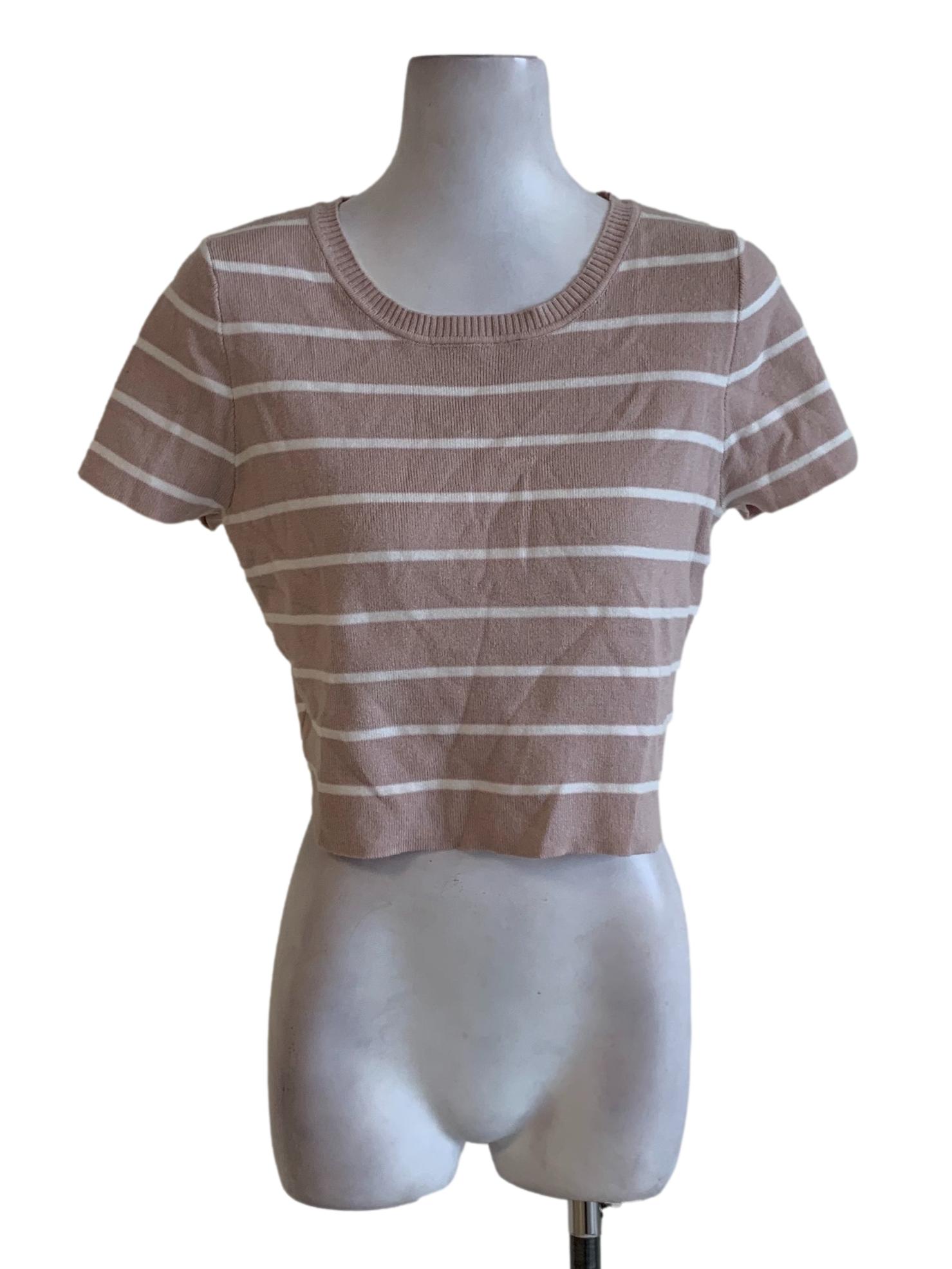 Pink Awning Stripe Blouse