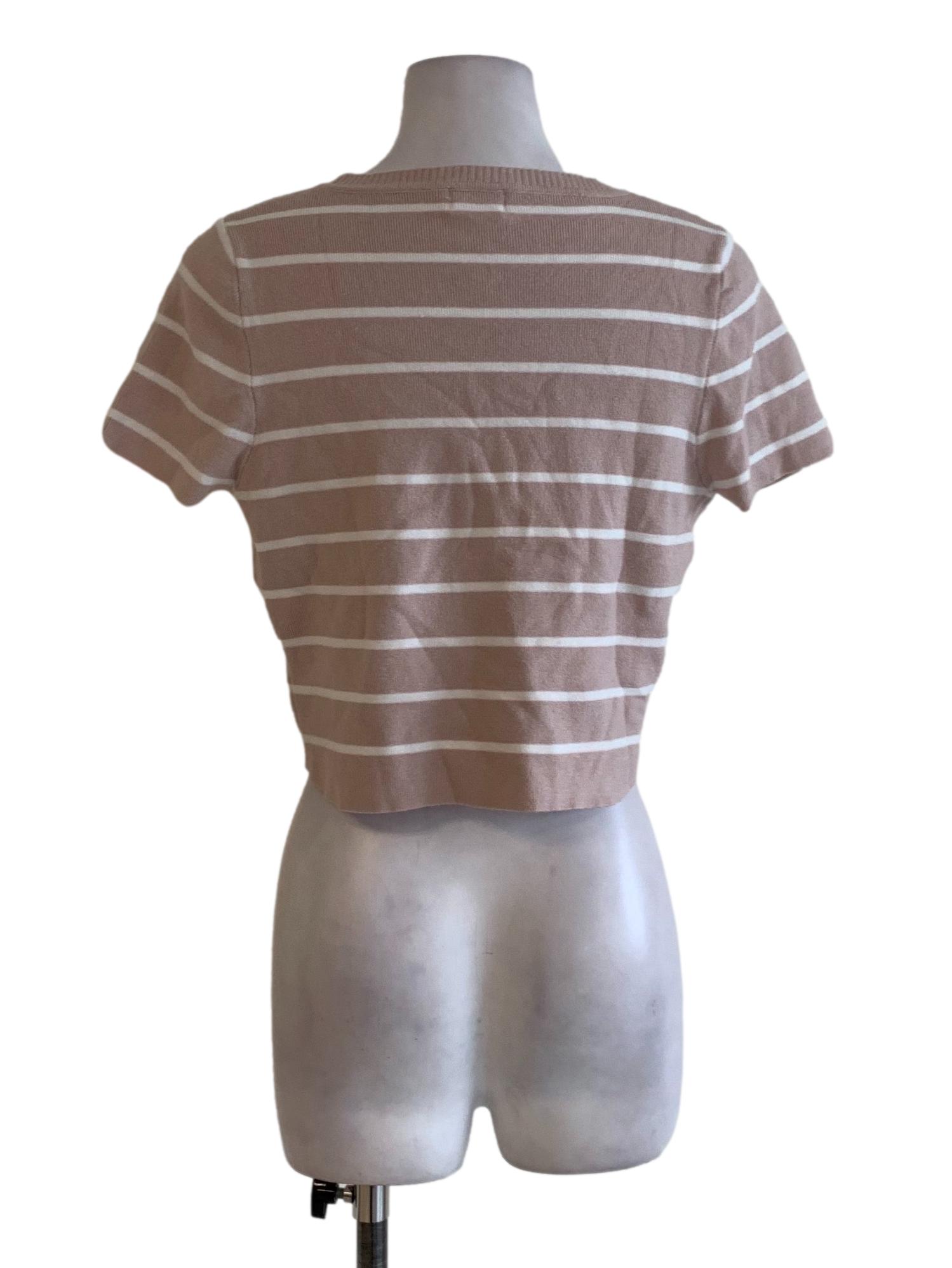 Pink Awning Stripe Blouse