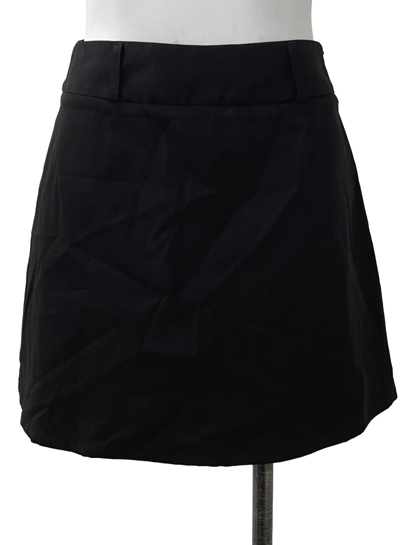 Black A Line Skorts
