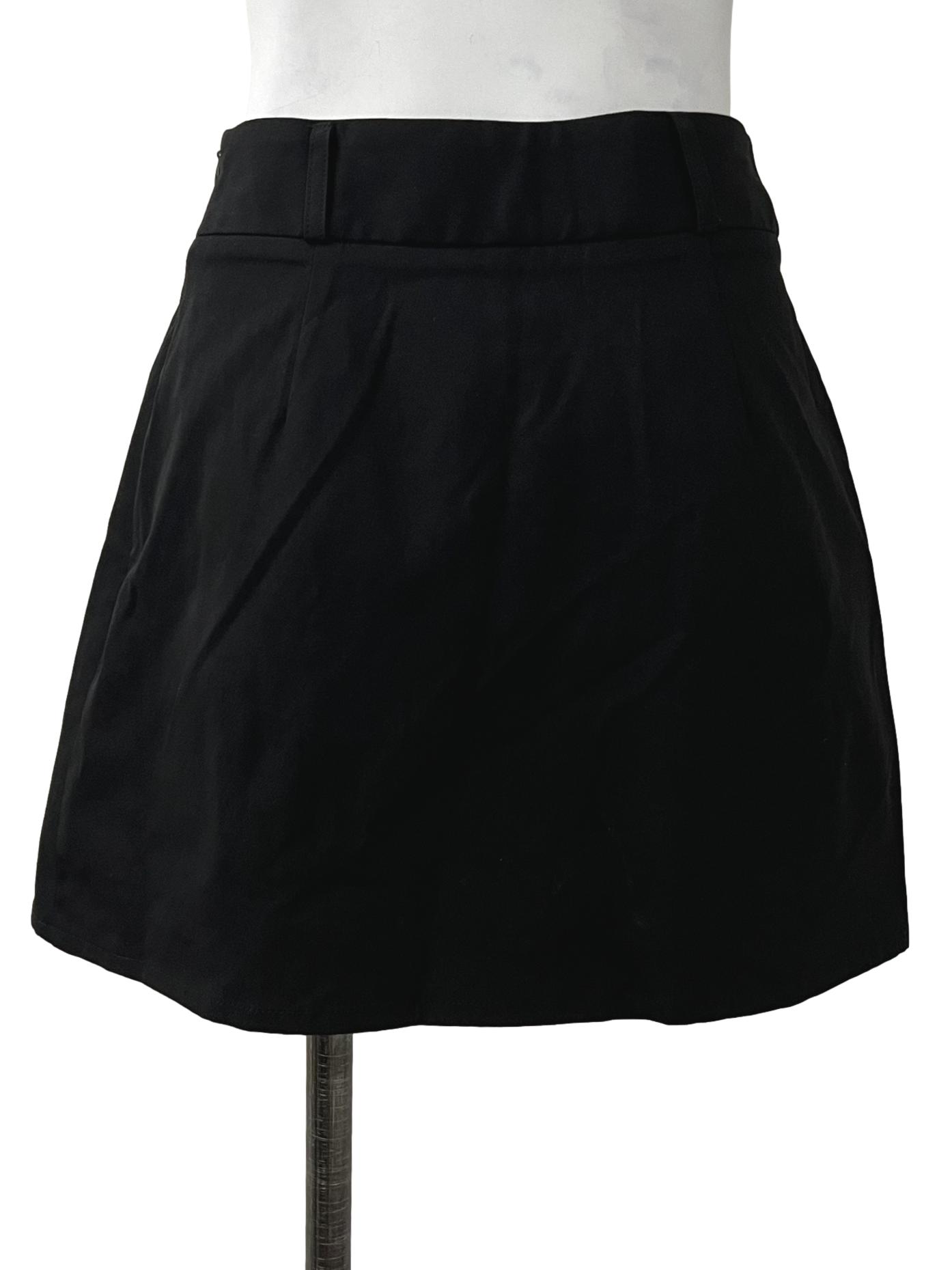 Black A Line Skorts