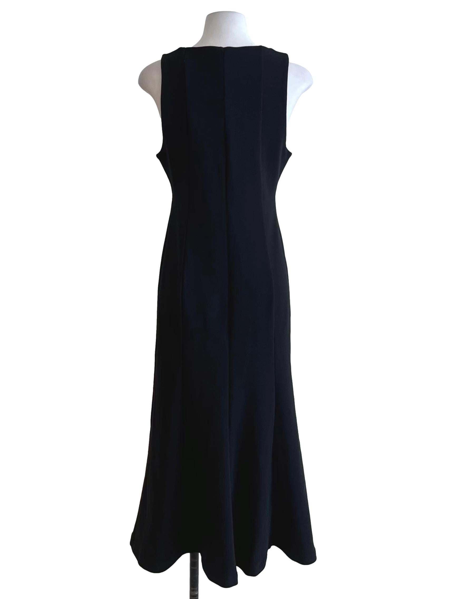 Black Square Neckline Sheath Dress