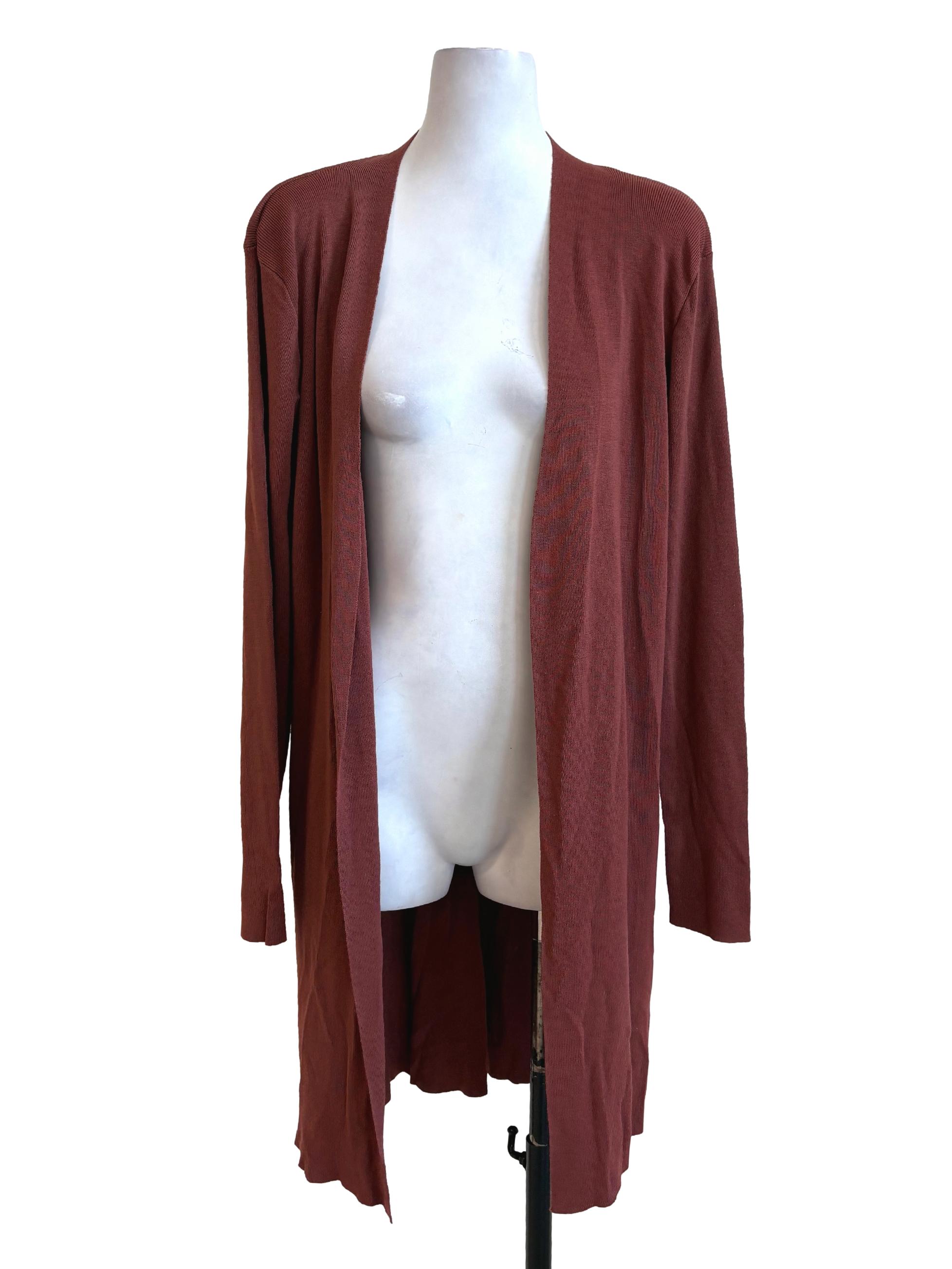Gingerbread Brown Long Cardigan