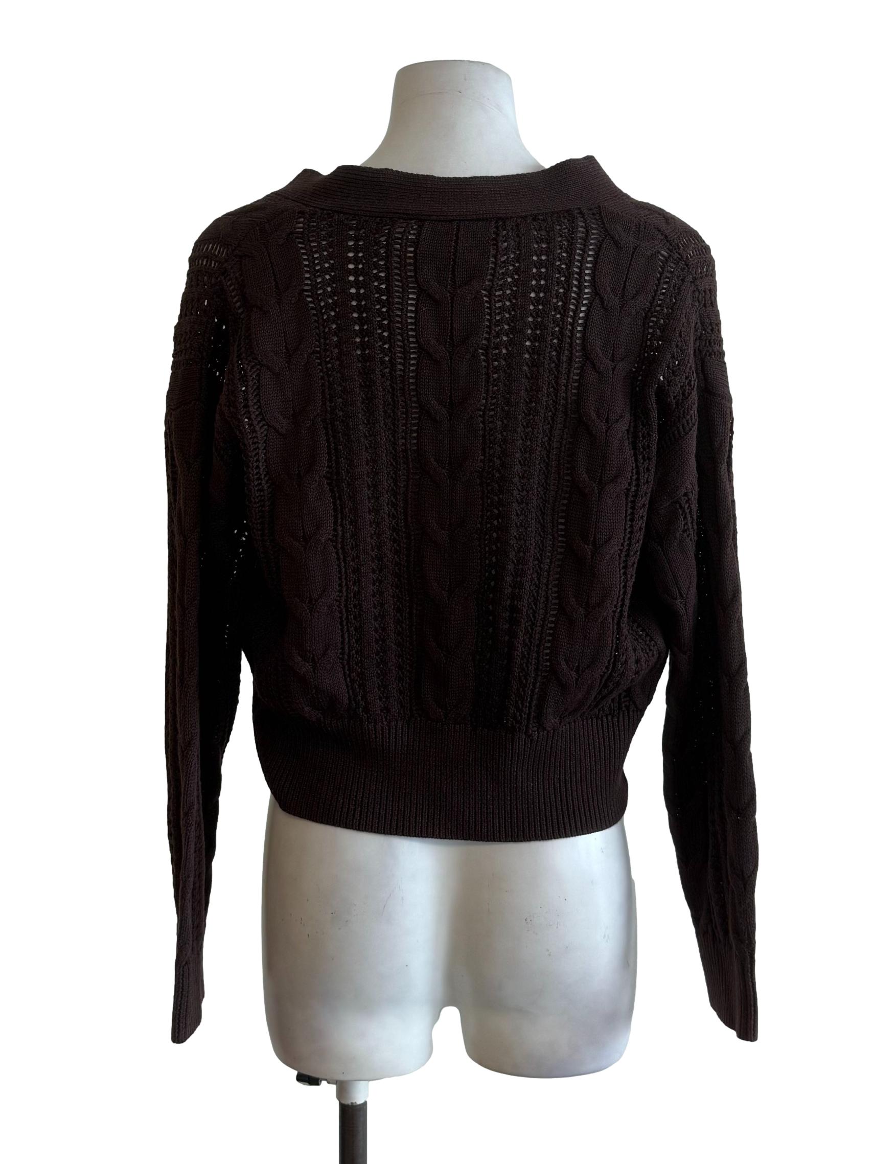 Brunette Chunky Tweed Cardigan