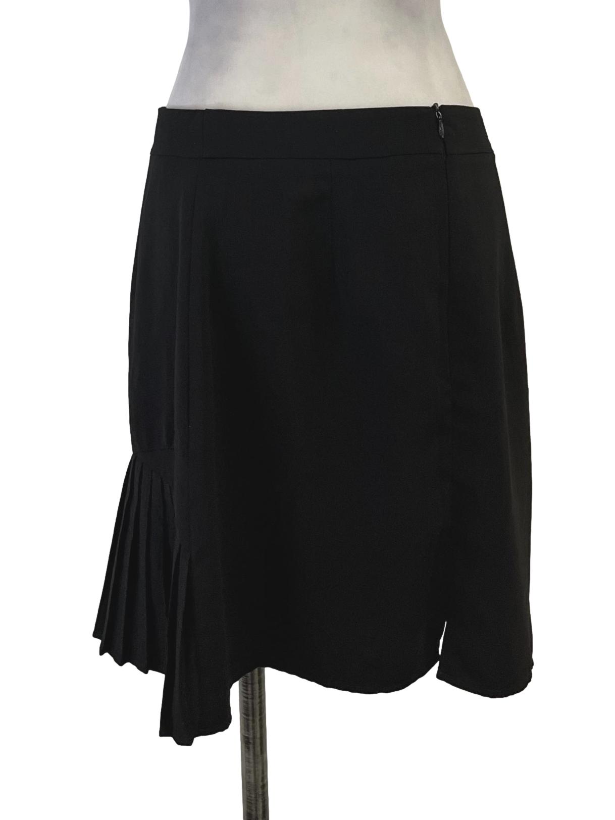 Black Asymmetrial End Skirt