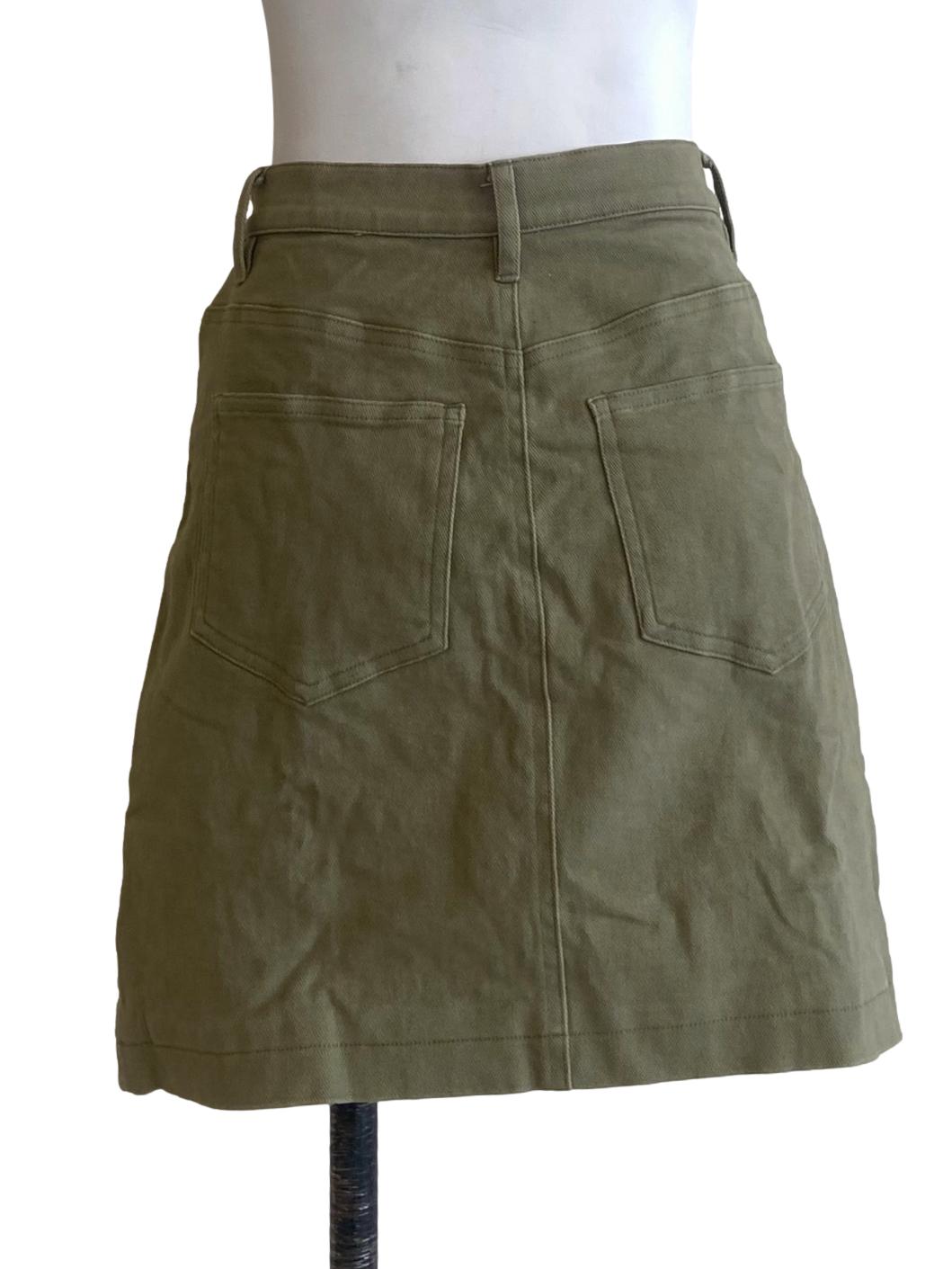 Cotton Twill Mini Skirt OSN