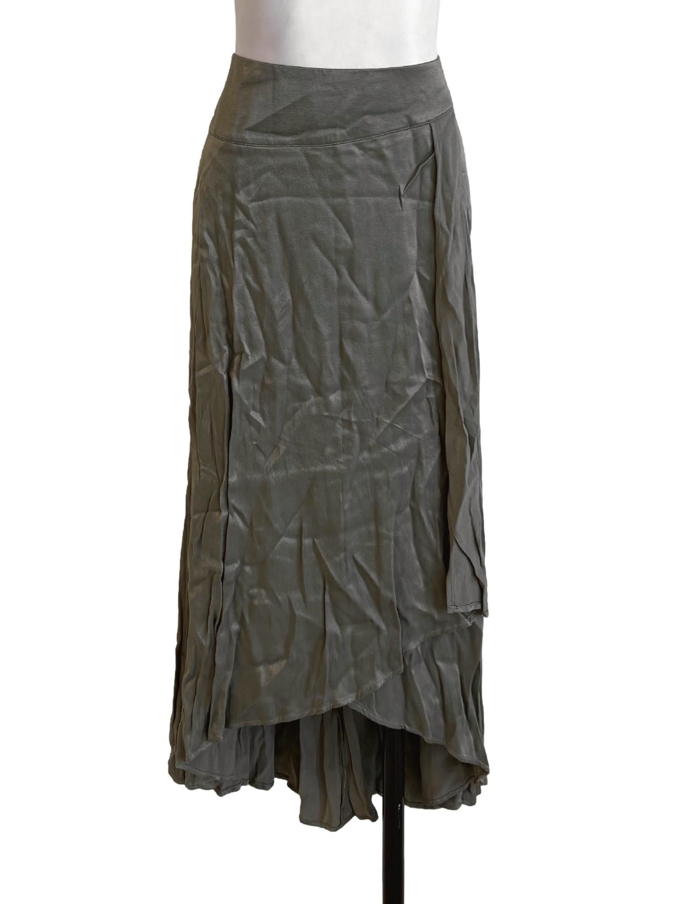 Light Moss Wrap Skirt
