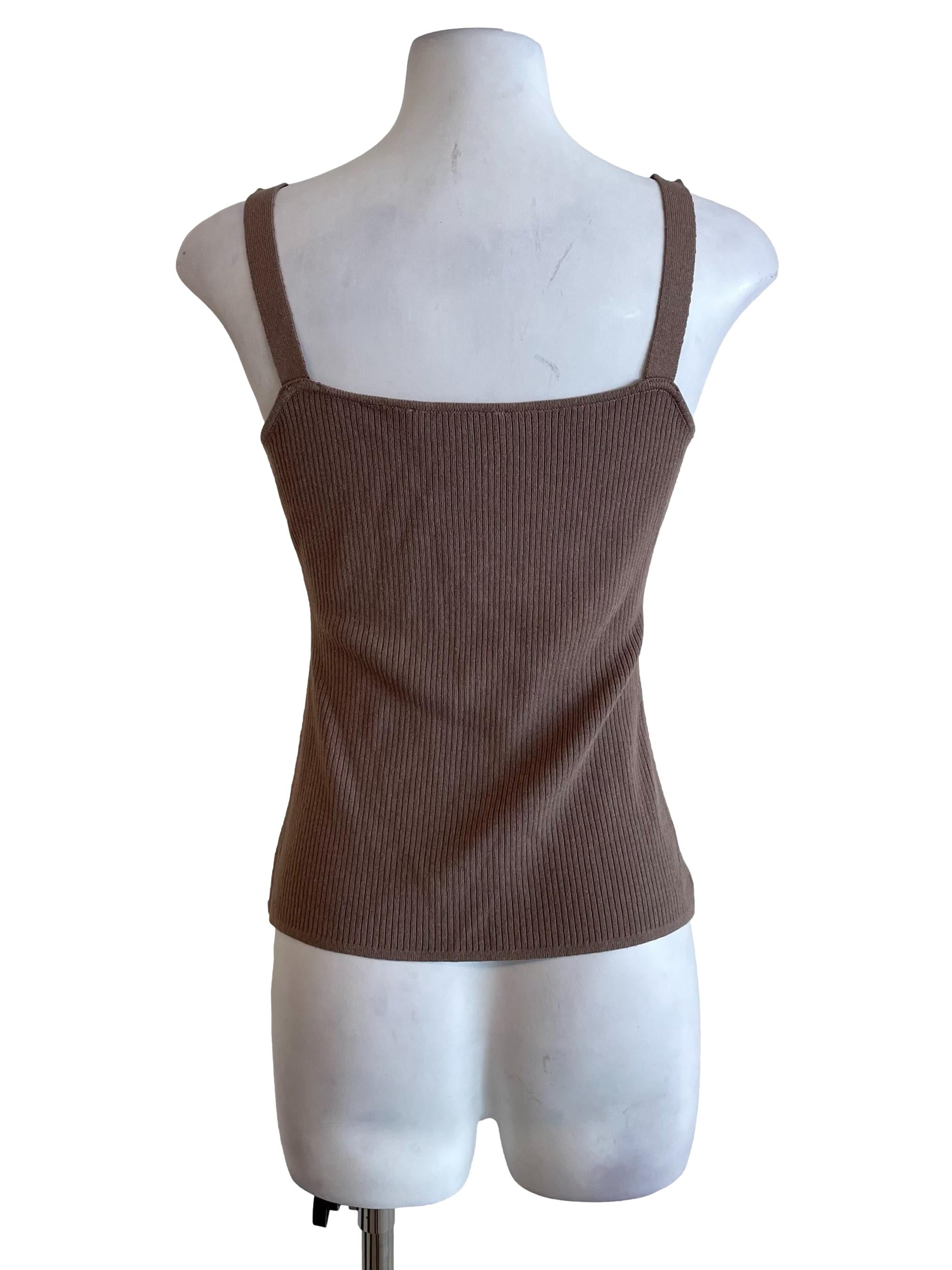 Latte Knit Skinny Camisole