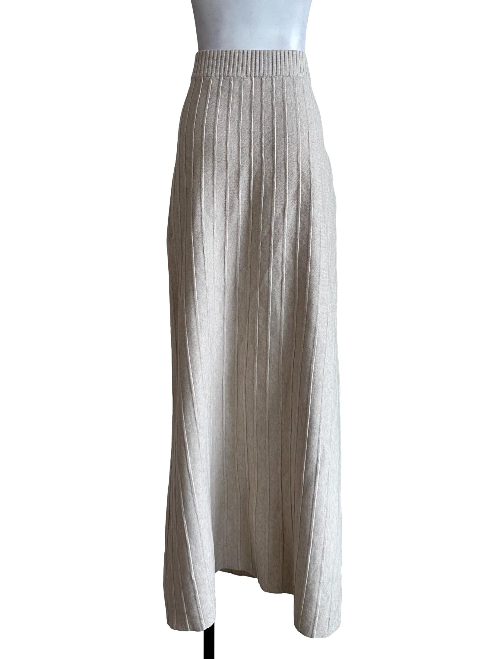 Parmesan Beige Long Skirt