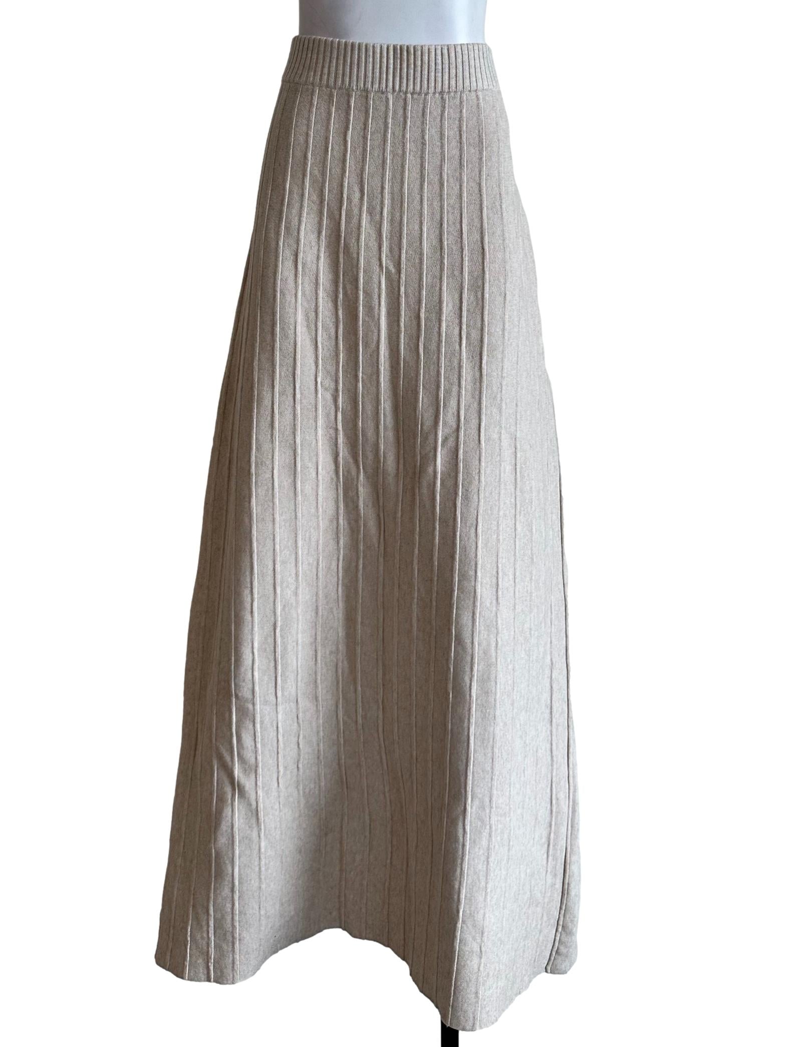 Parmesan Beige Long Skirt