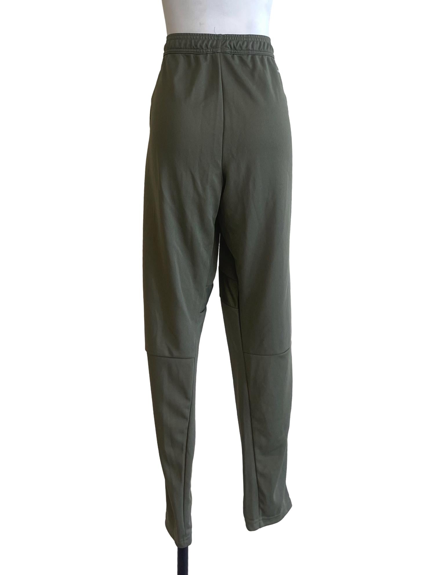 Sage Green & Grey Stripe Straight Jogger Pants