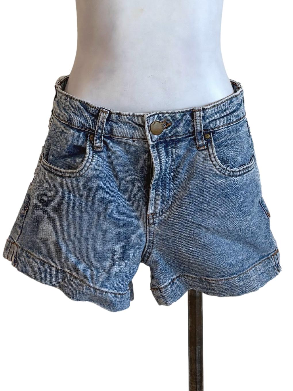 Light Blue Denim Shorts
