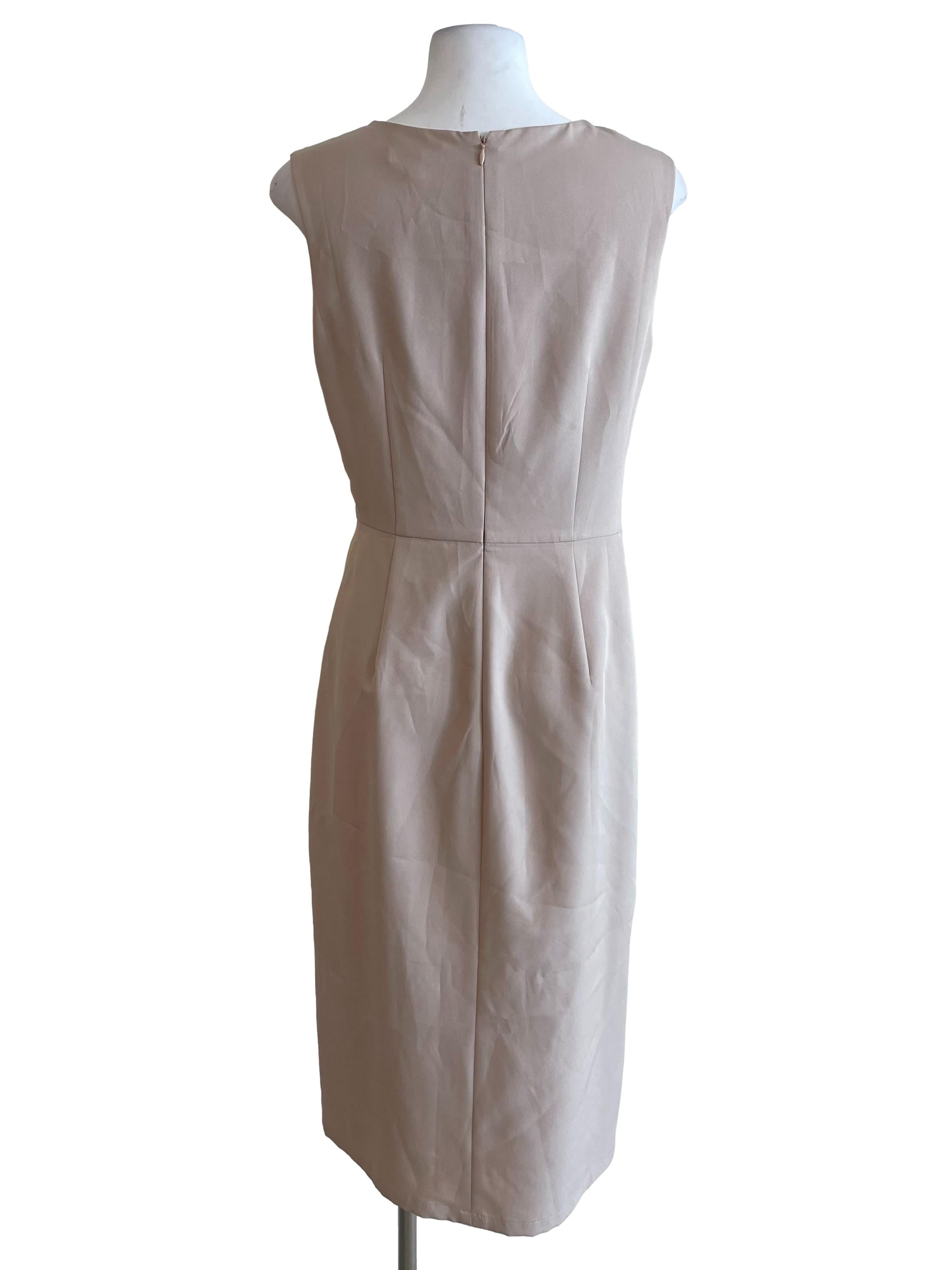 Coconut Draped Slip Dress
