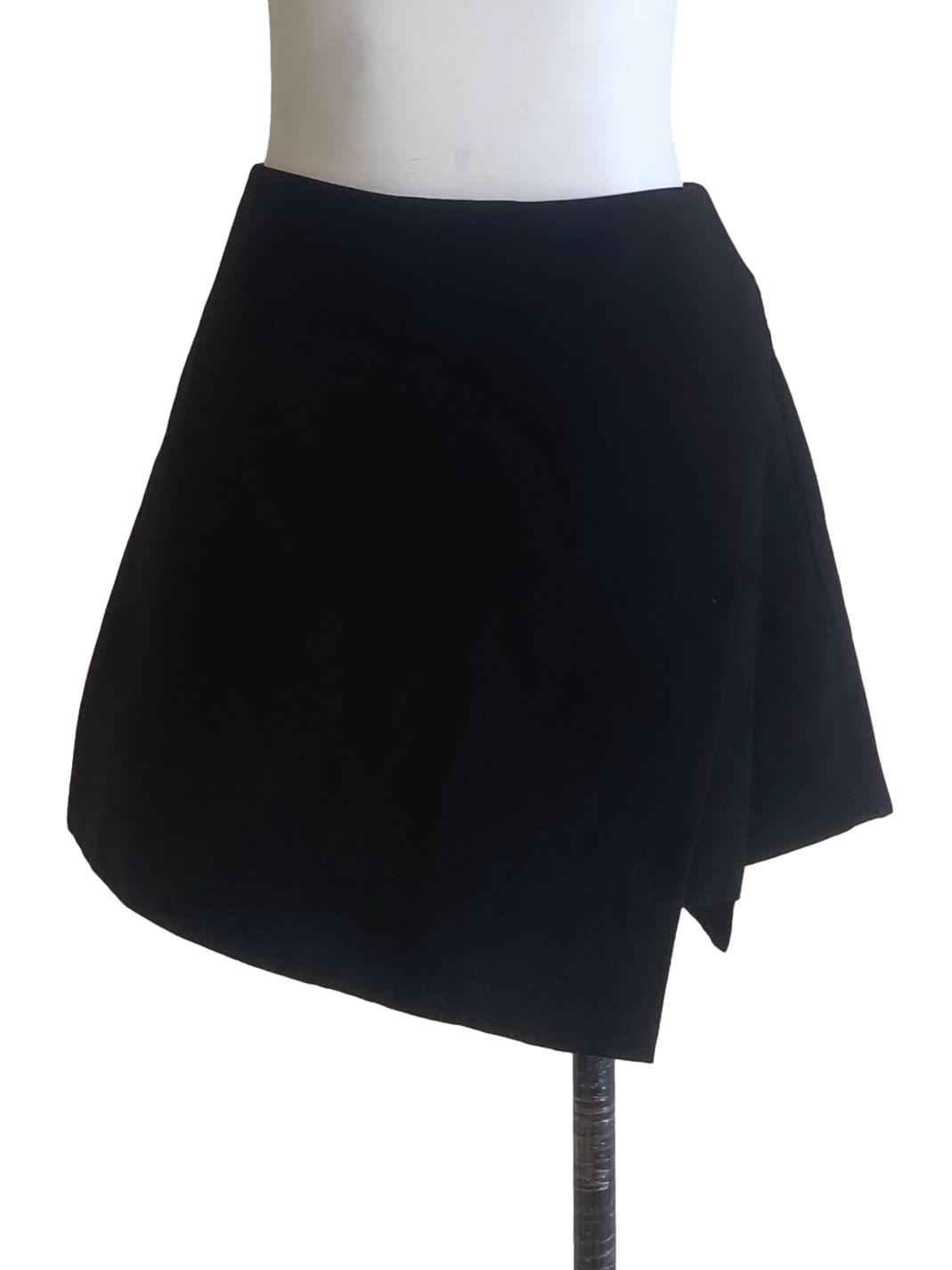 Black Asymmetric Skirt LB
