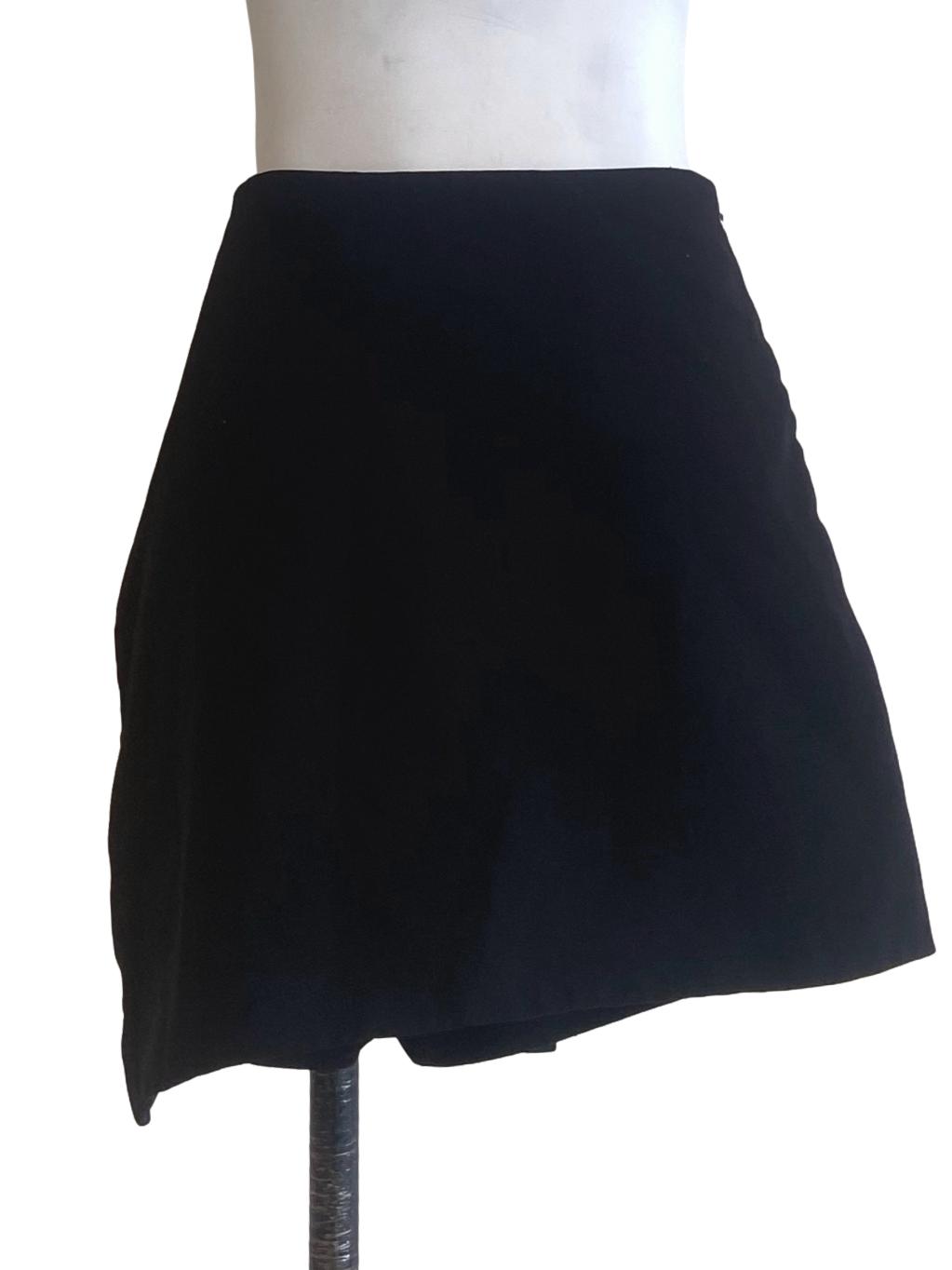 Black Asymmetric Skirt LB