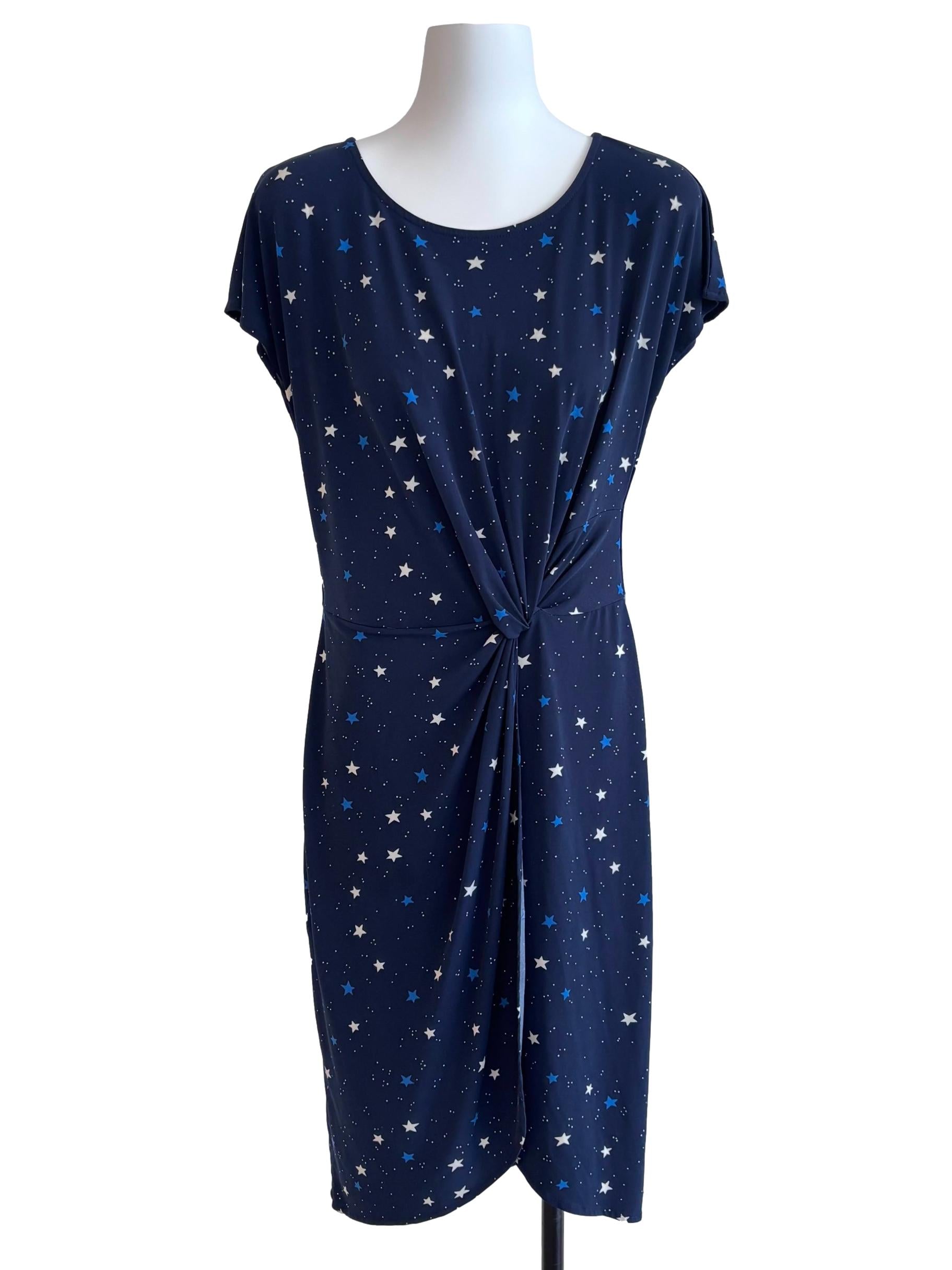 Navy Blue Star Print Dress CSN
