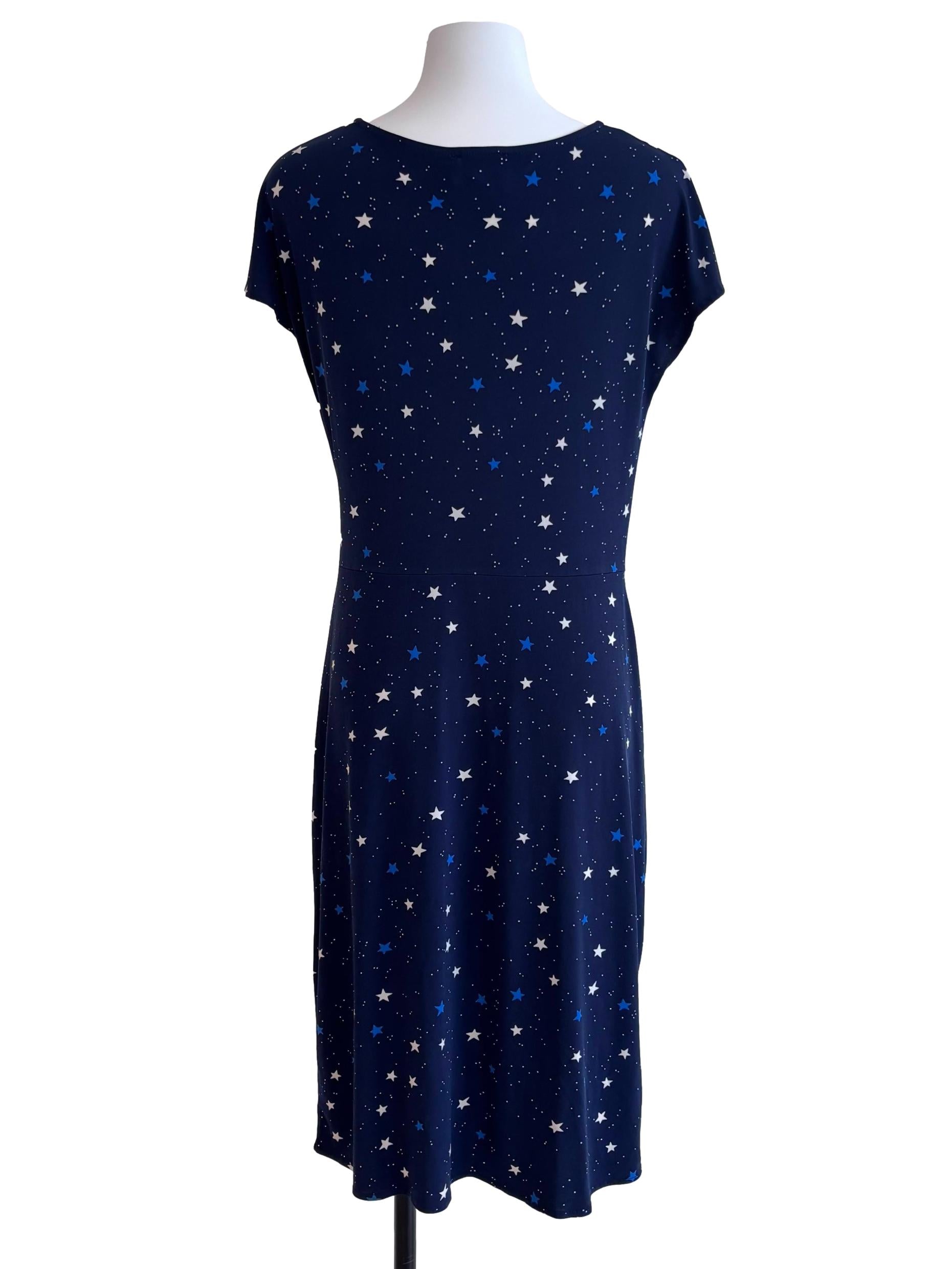 Navy Blue Star Print Dress CSN