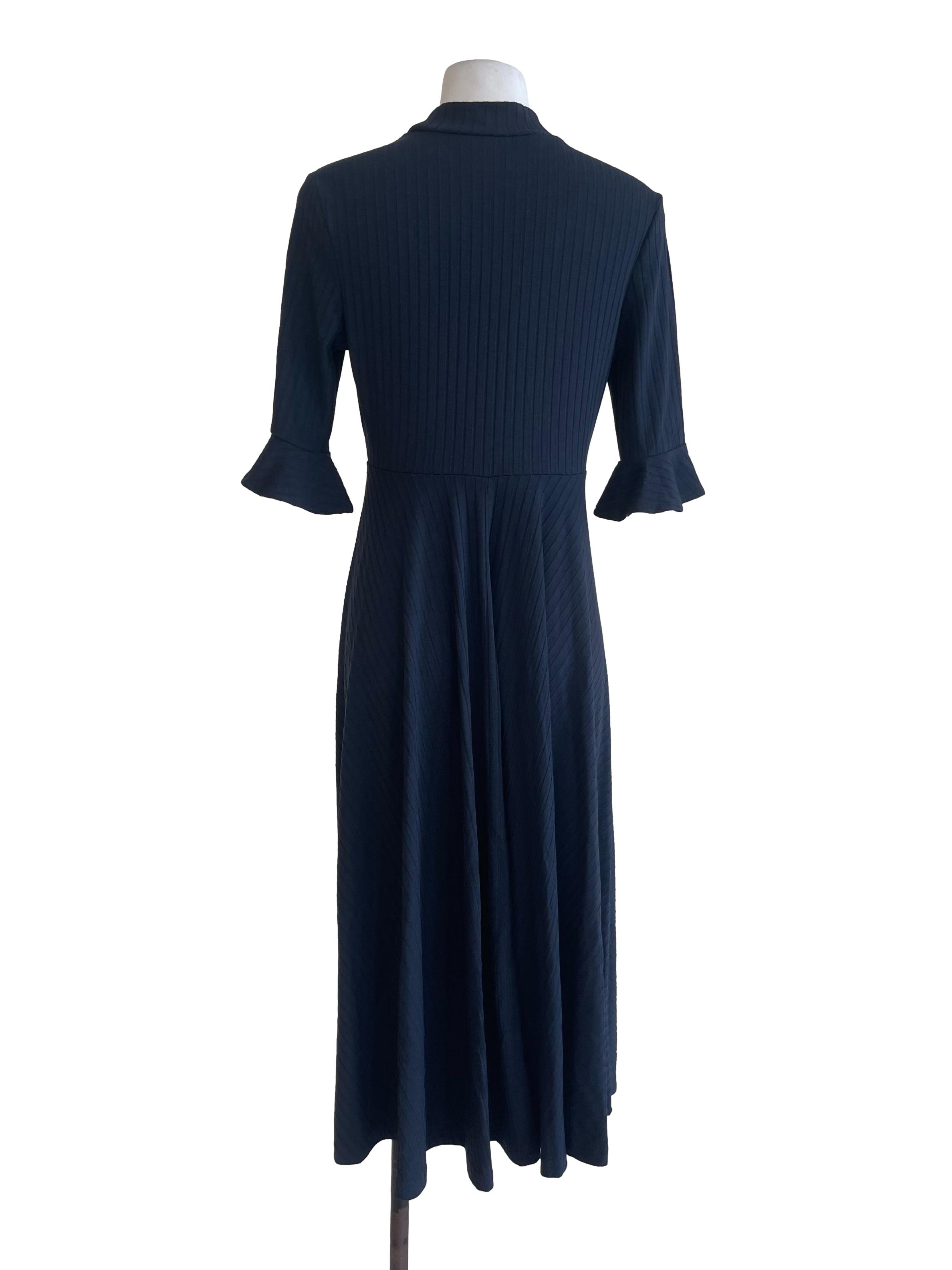 Navy Blue Casual Flowy Dress