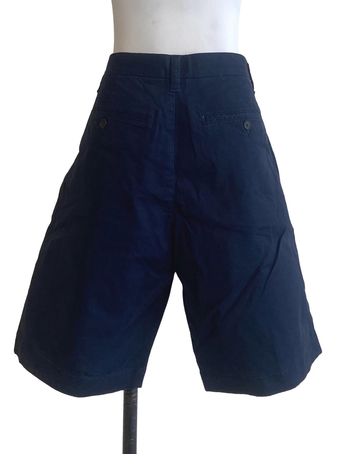 Denim Blue Herringbone Culottes Jeans