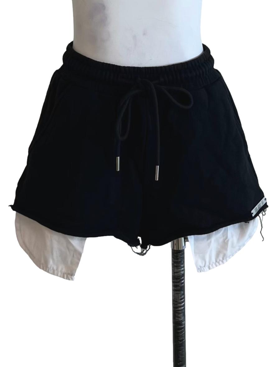 Black High-Waisted Shorts