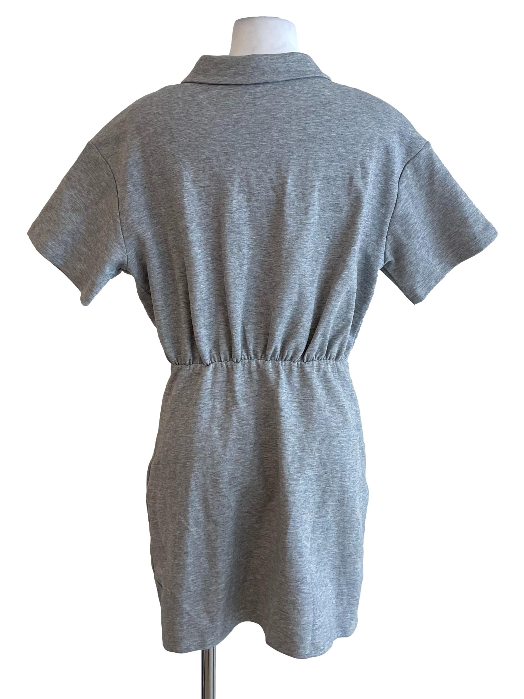 Light Grey Polo Top Dress