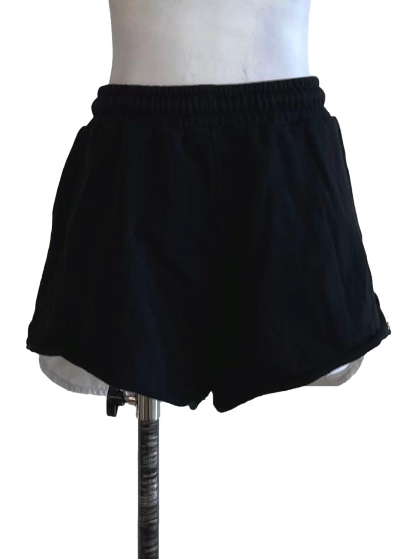 Black High-Waisted Shorts