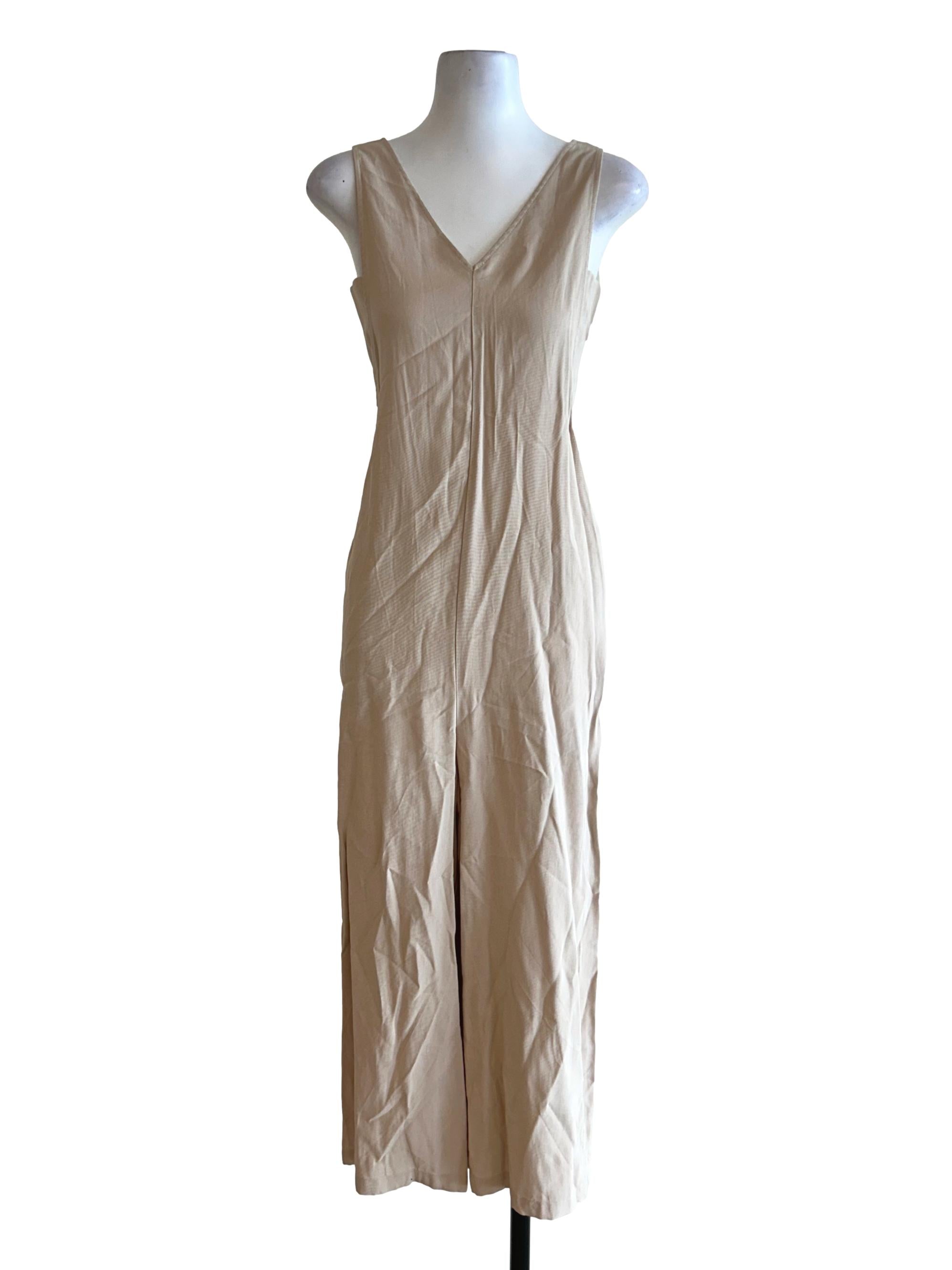 Khaki V Neck Jumpsuits