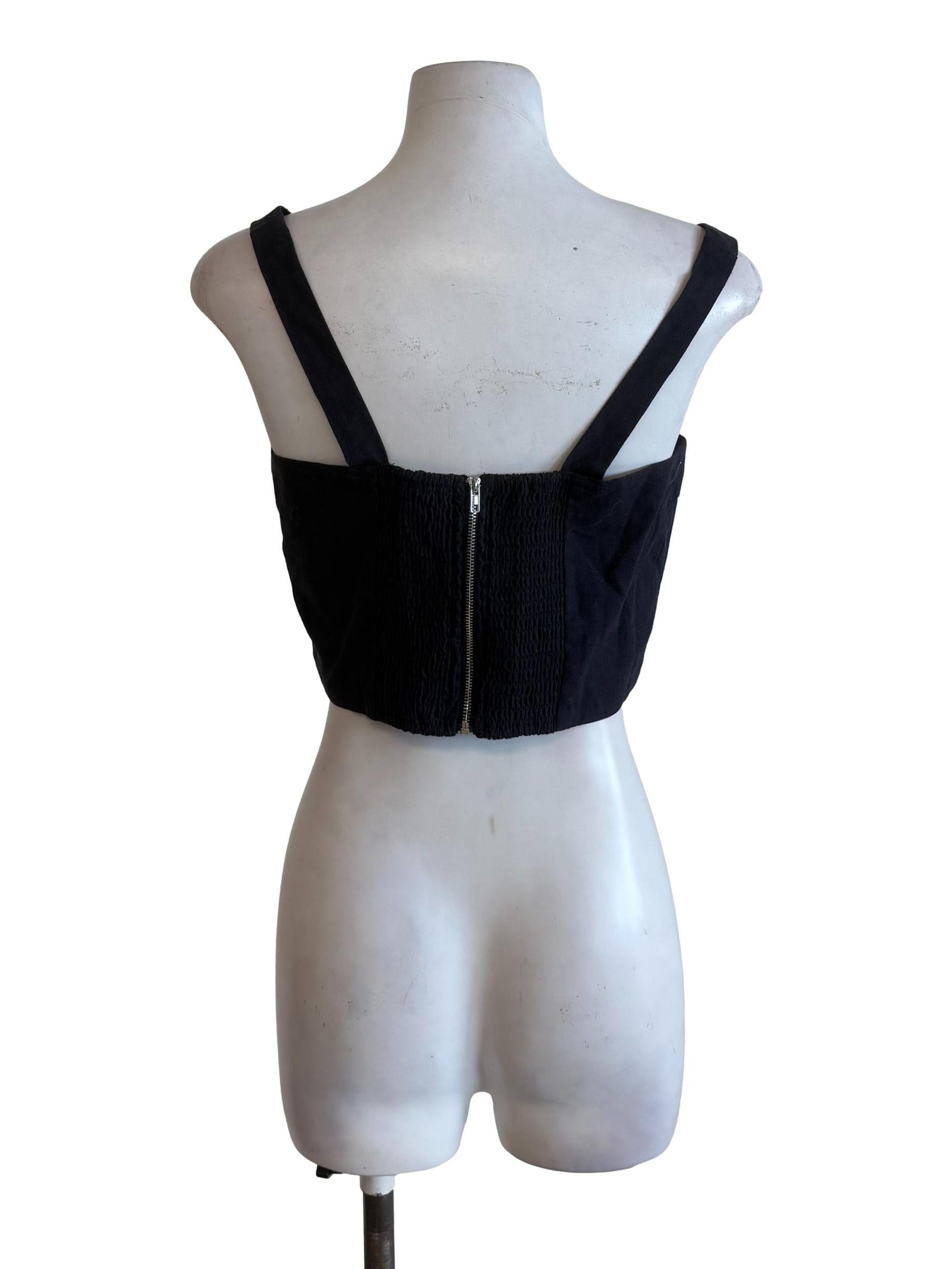 Lead Grey Square Neck Tube Top
