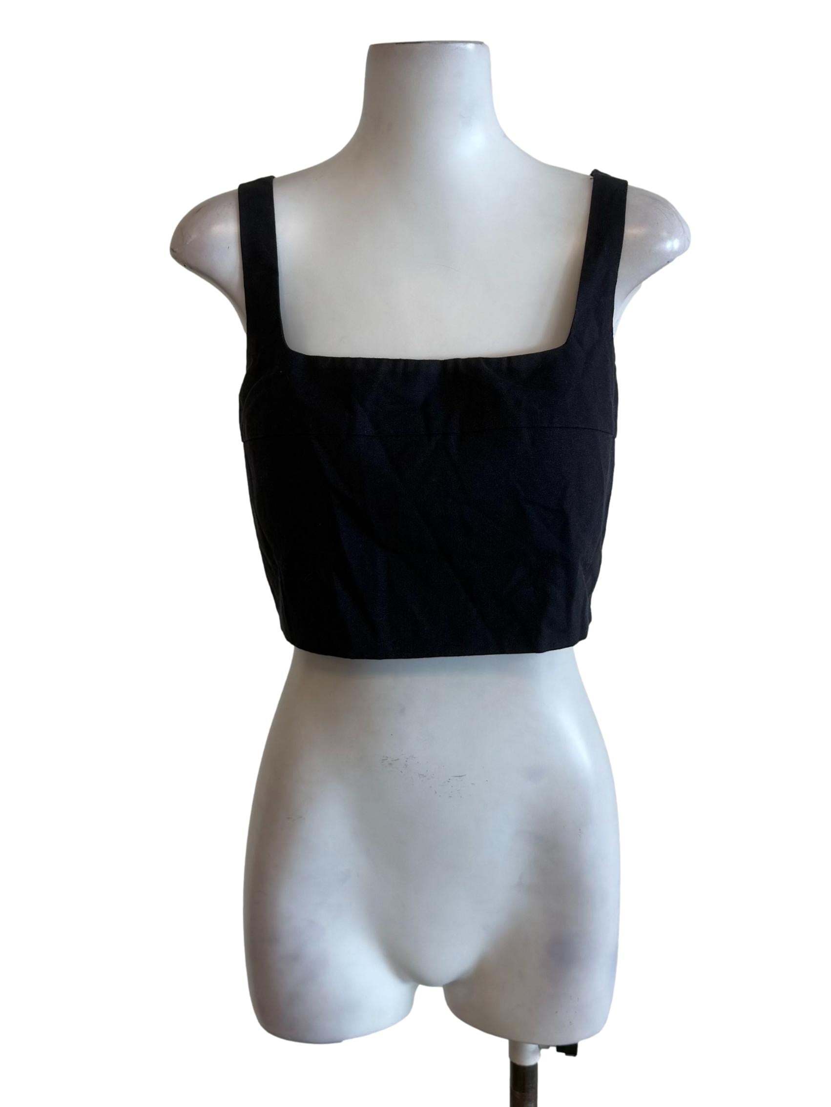 Lead Grey Square Neck Tube Top