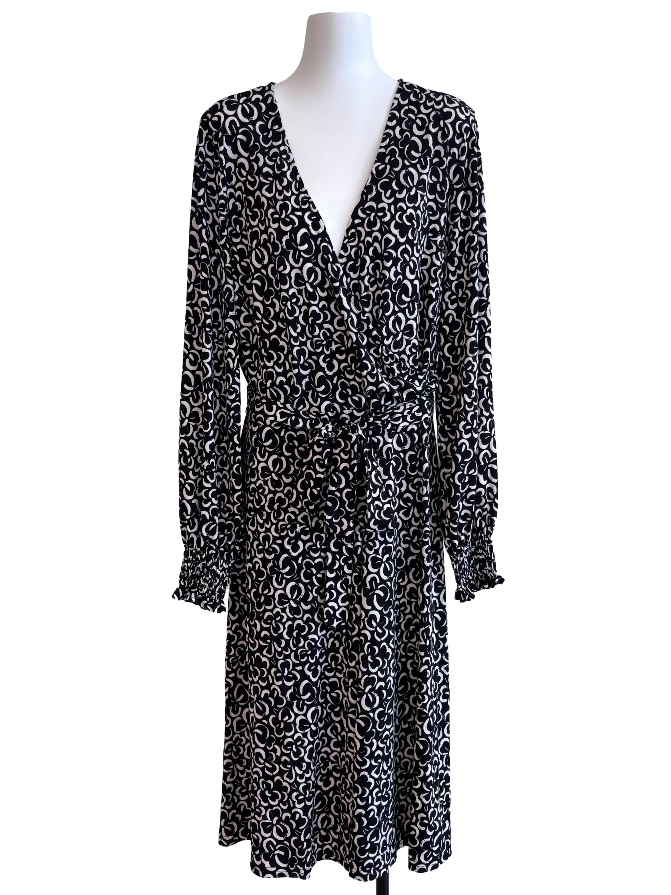 Graphic Gardenia Blouson Sleeve Perfect Wrap CSN