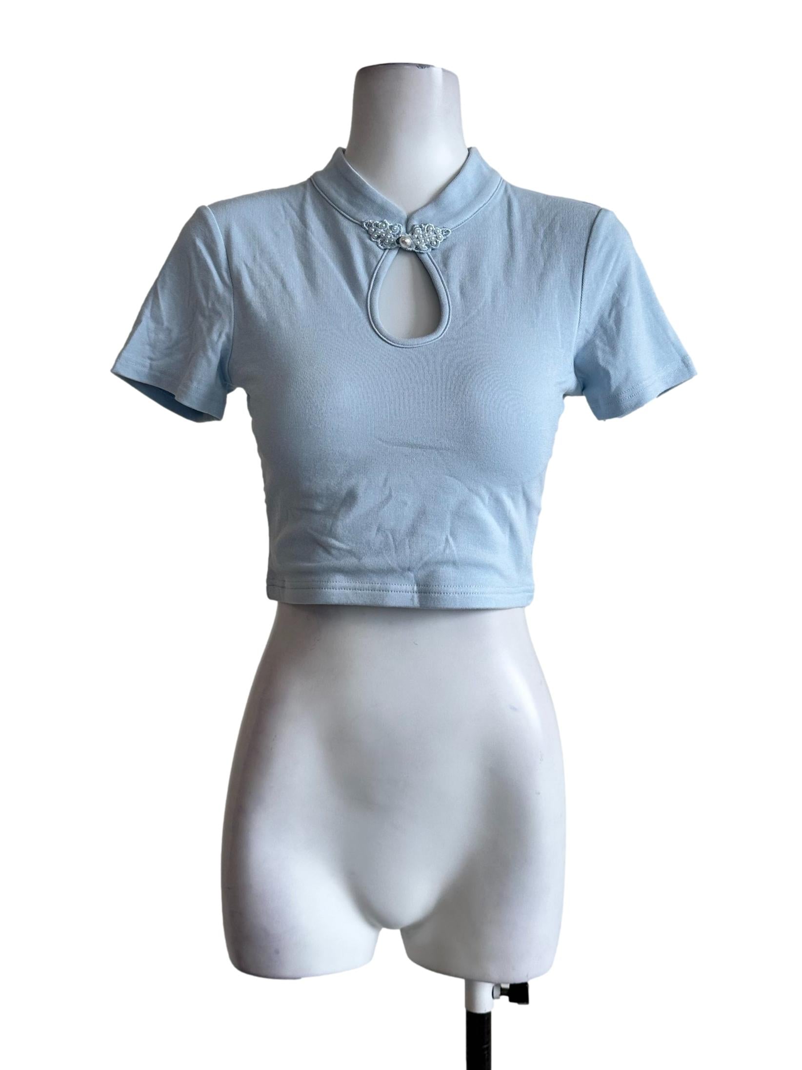Sky Blue Padded Top