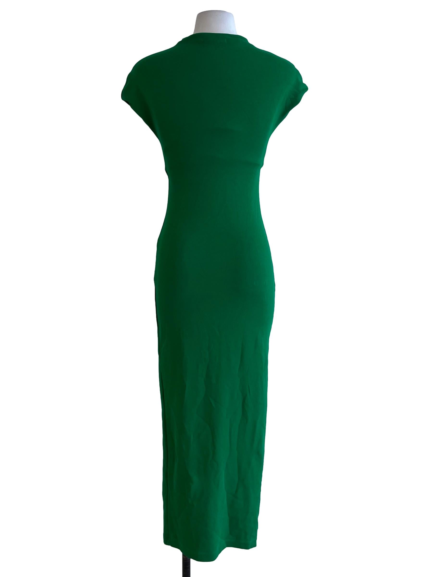 Shamrock Green Cap Sleeve Bodycon Dress
