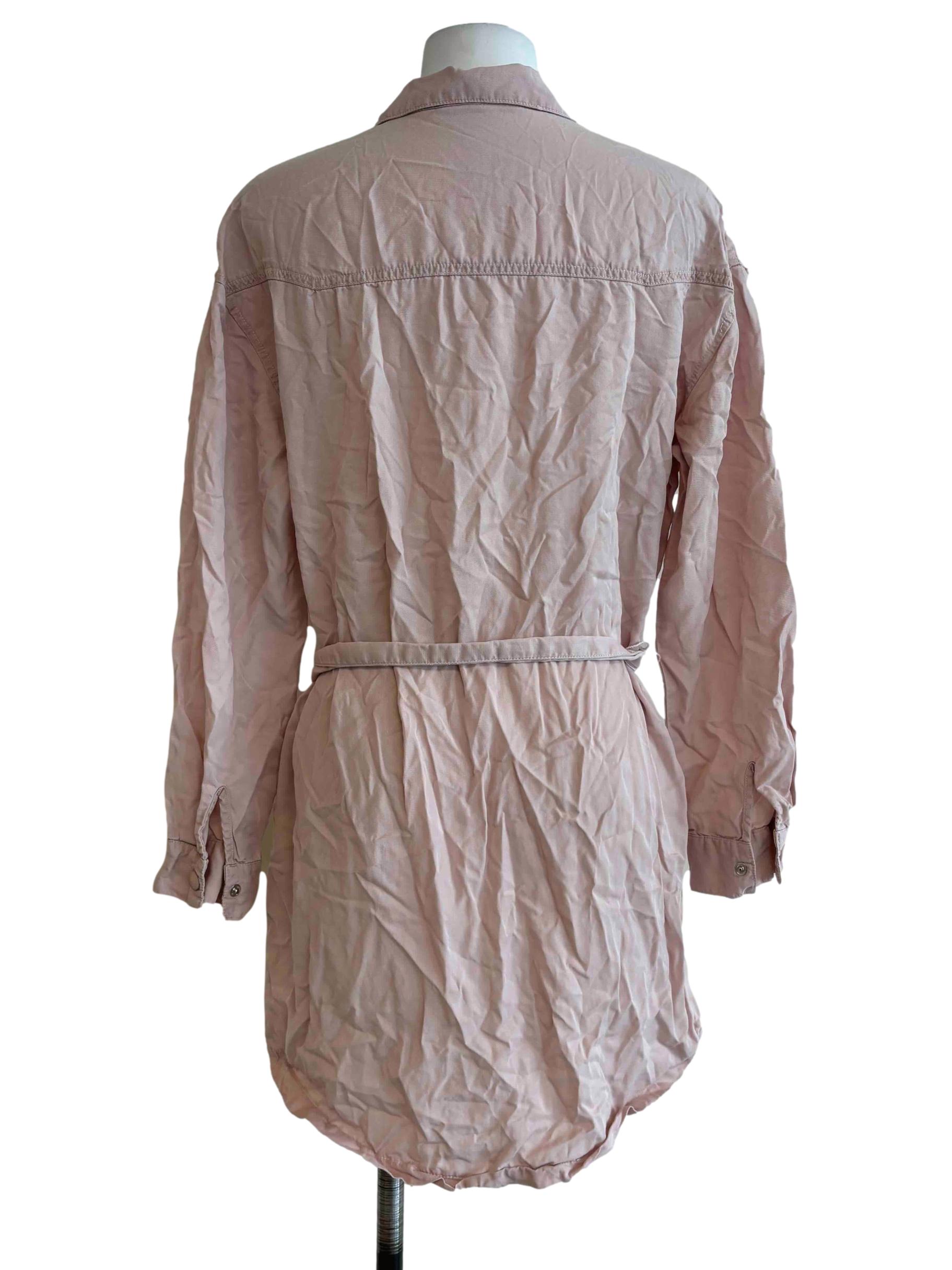 Baby Pink Shirt Dress