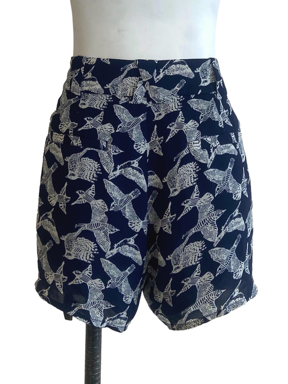 Navy Blue & White Shorts