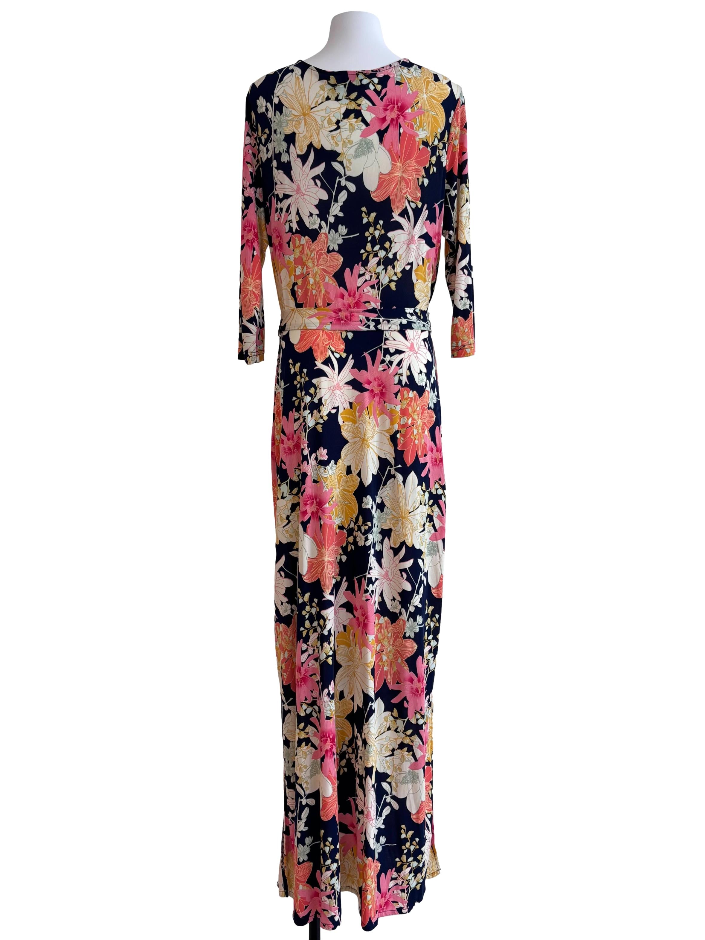 Navy Ginkgo Perfect Wrap Maxi Dress CSN
