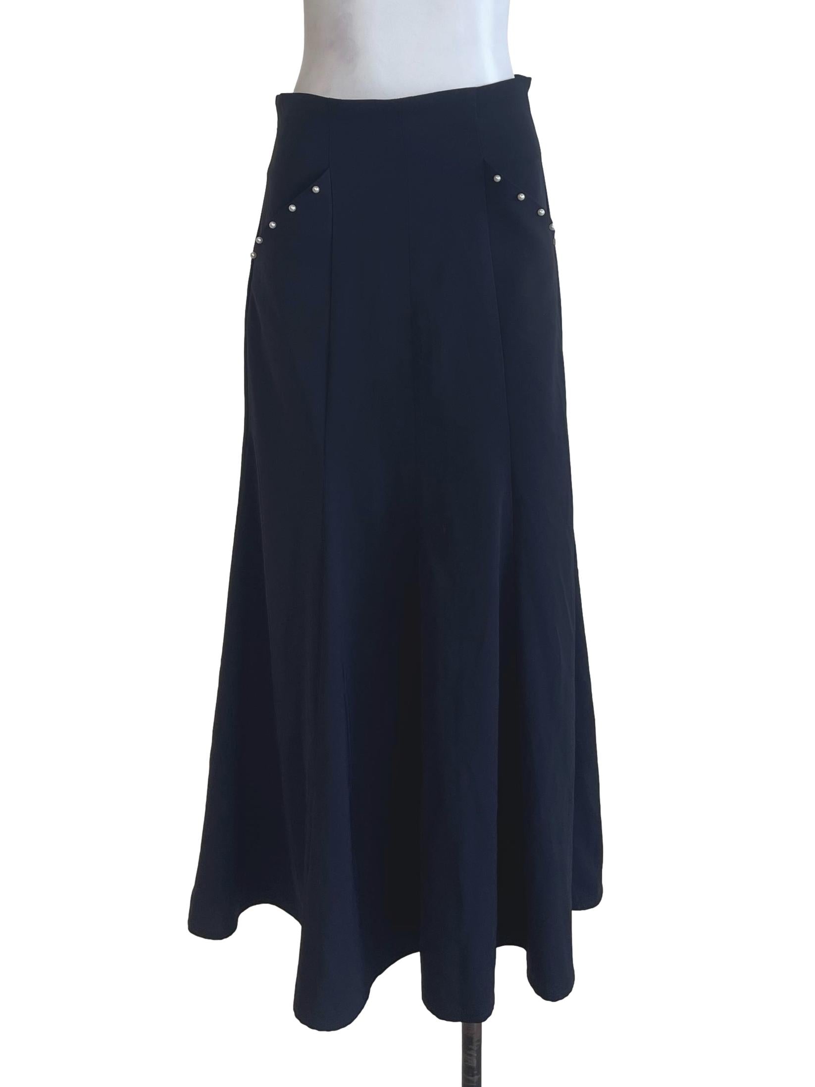 Dark Blue Pearl Skirt