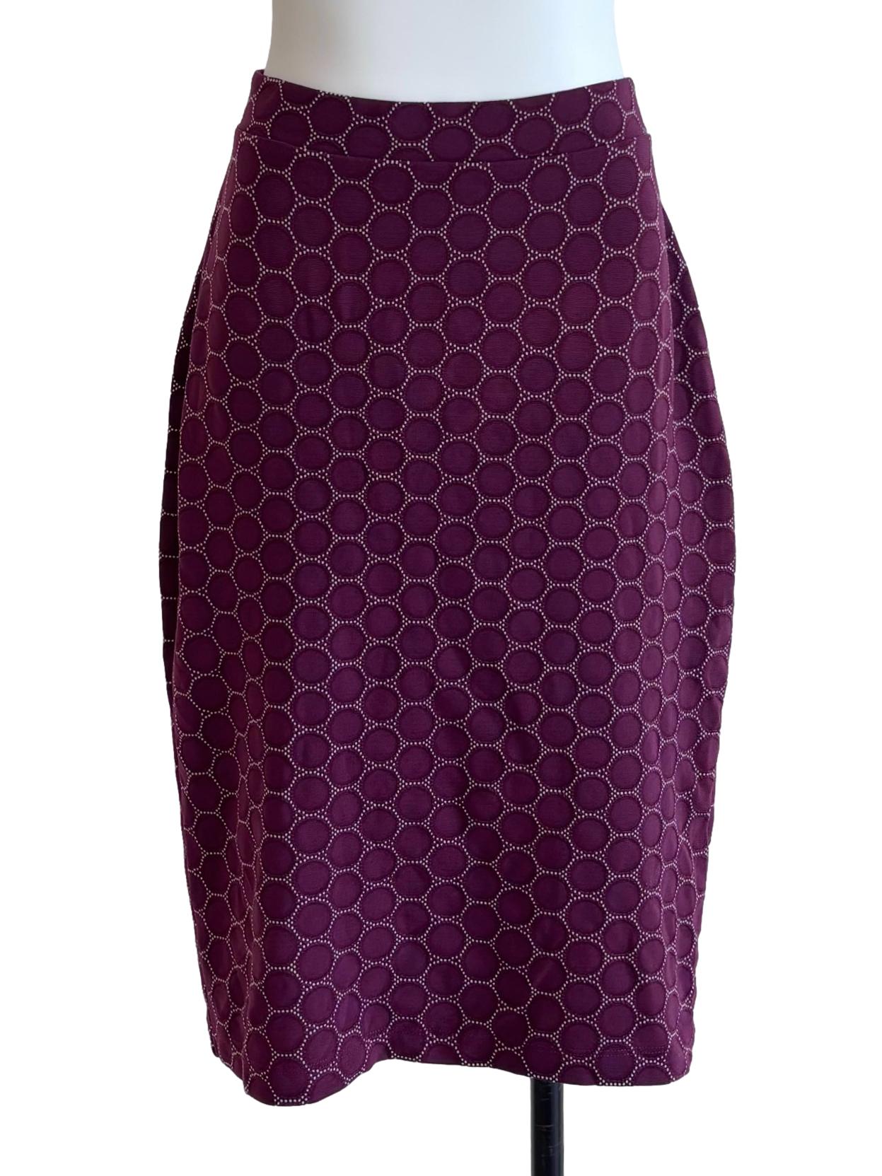 Aubergine Cameo Pencil Skirt CSN