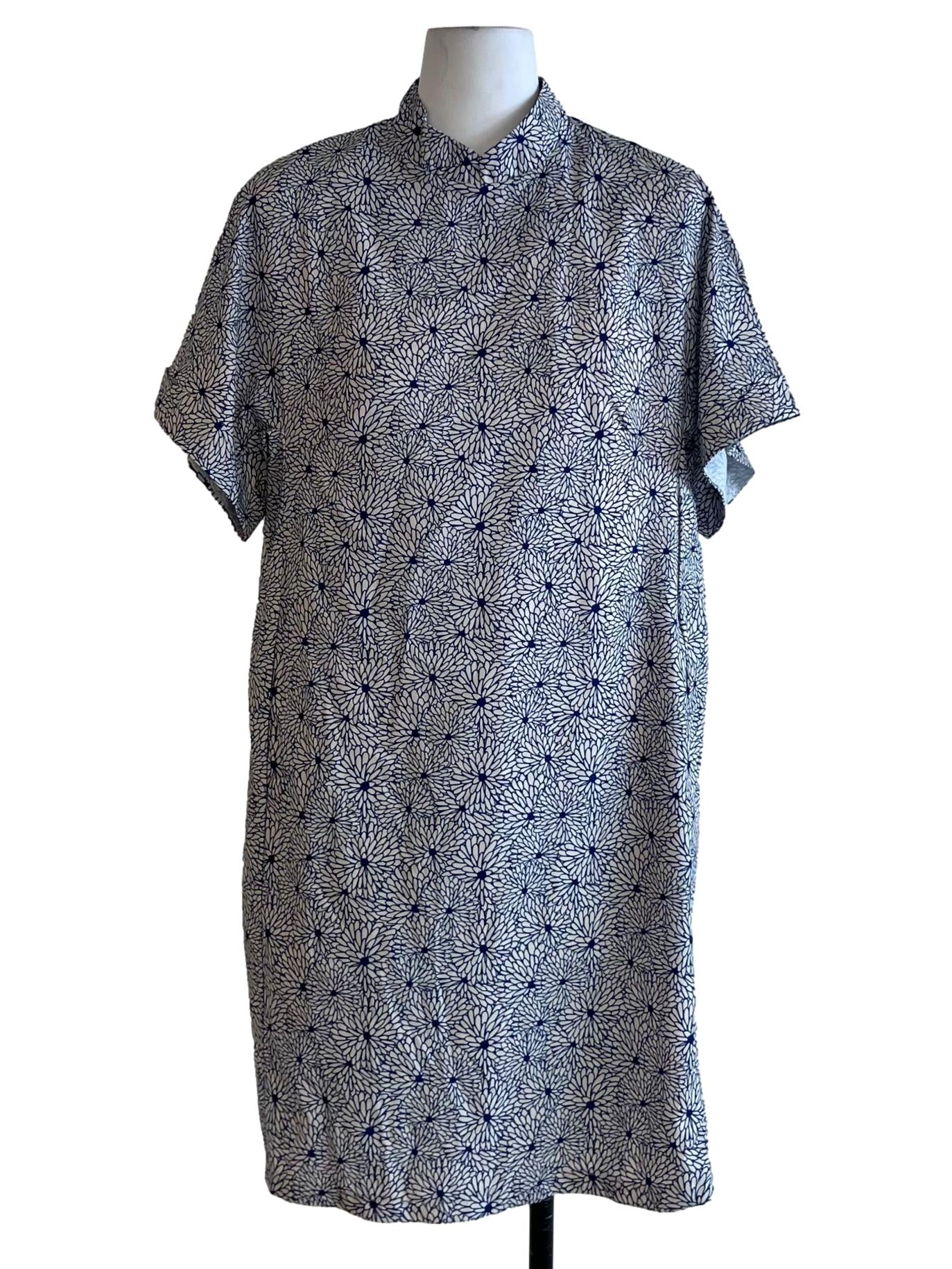 White Floral Empire Dress