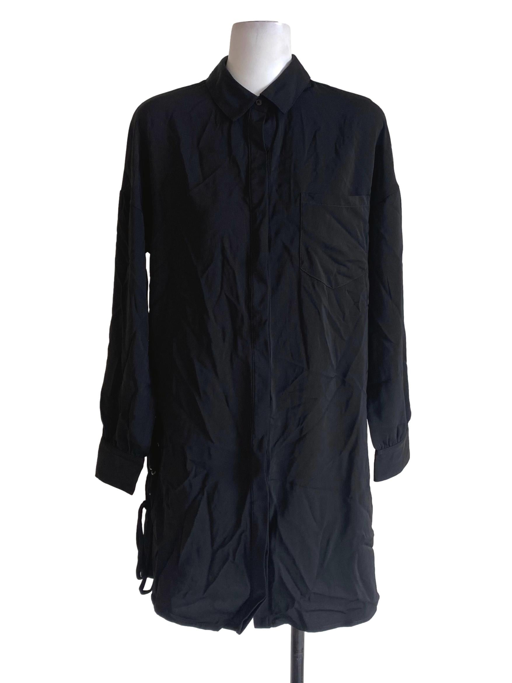 Dressabelle Black Shirt Dress | REFASH