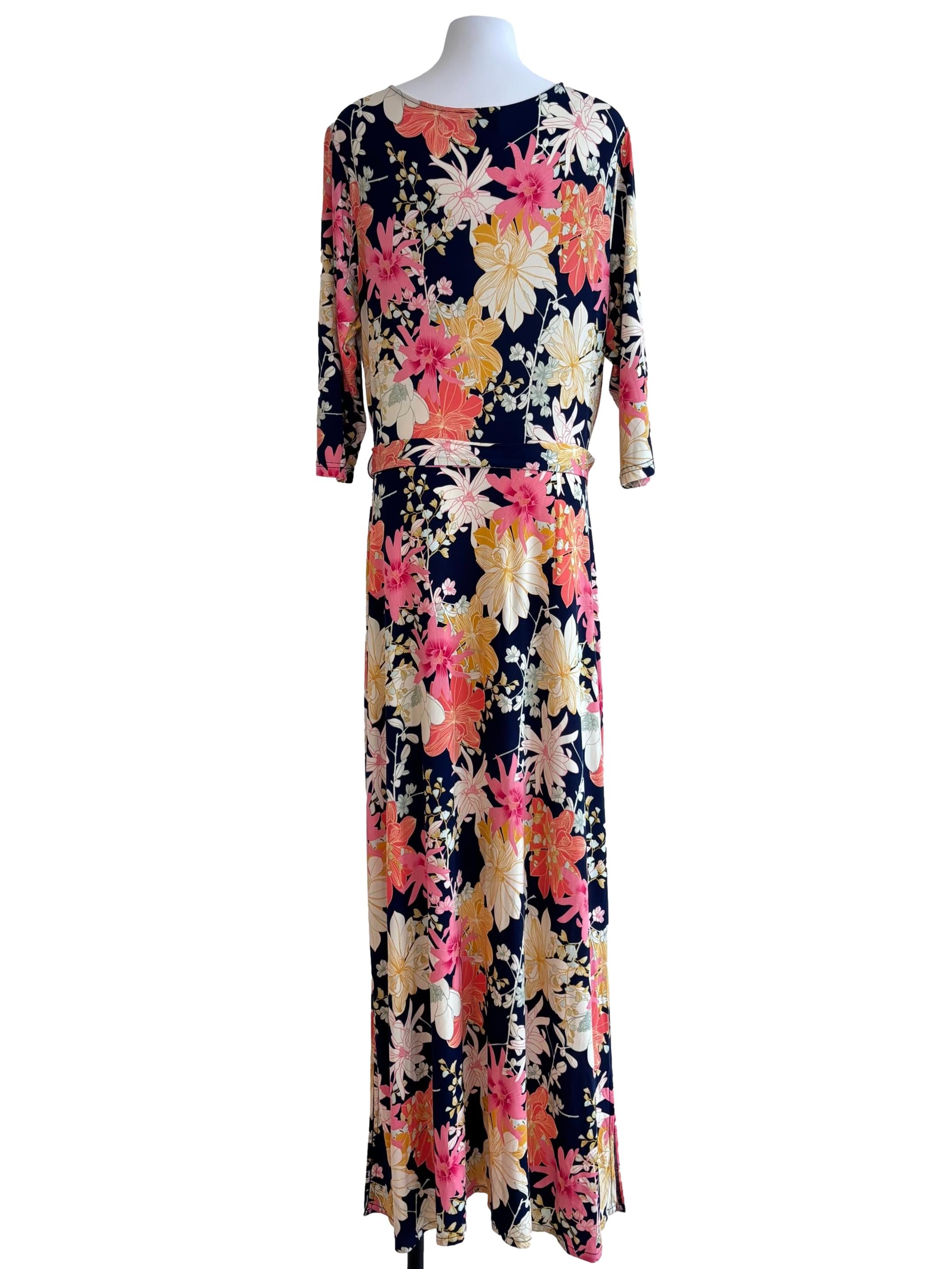 Navy Ginkgo Perfect Wrap Maxi Dress CSN