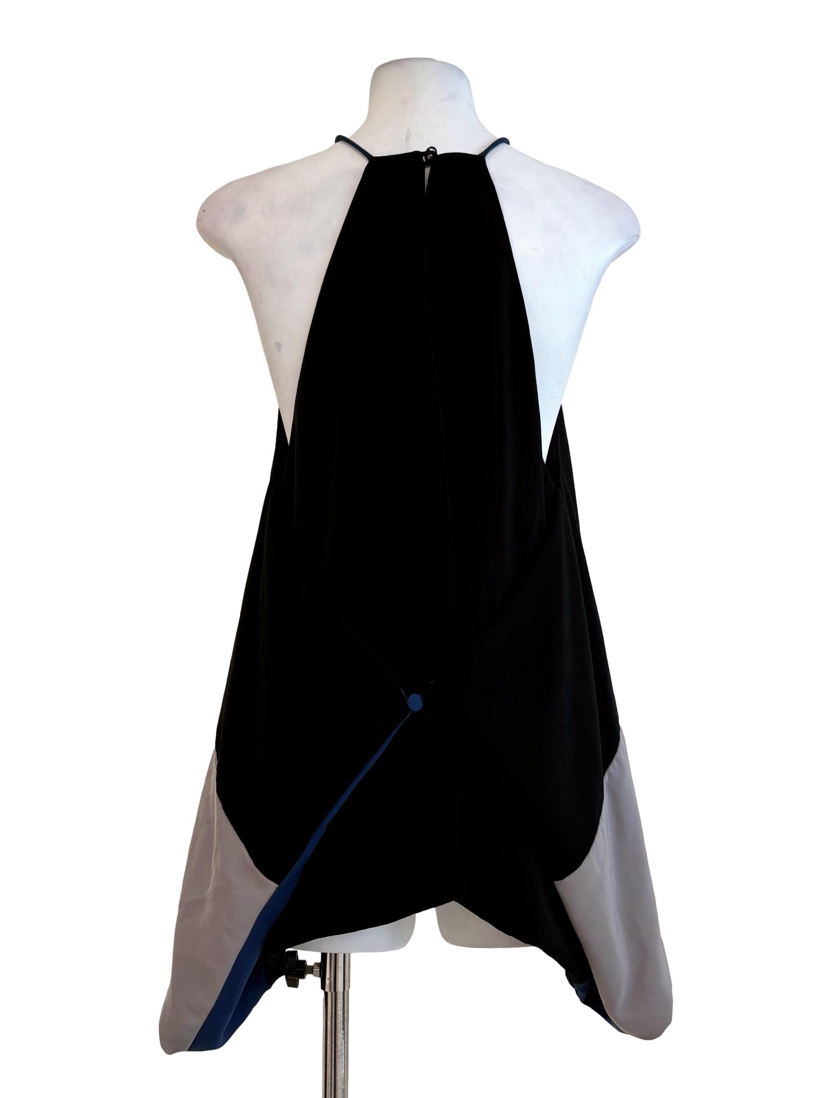 Night Black Drape Halter Top